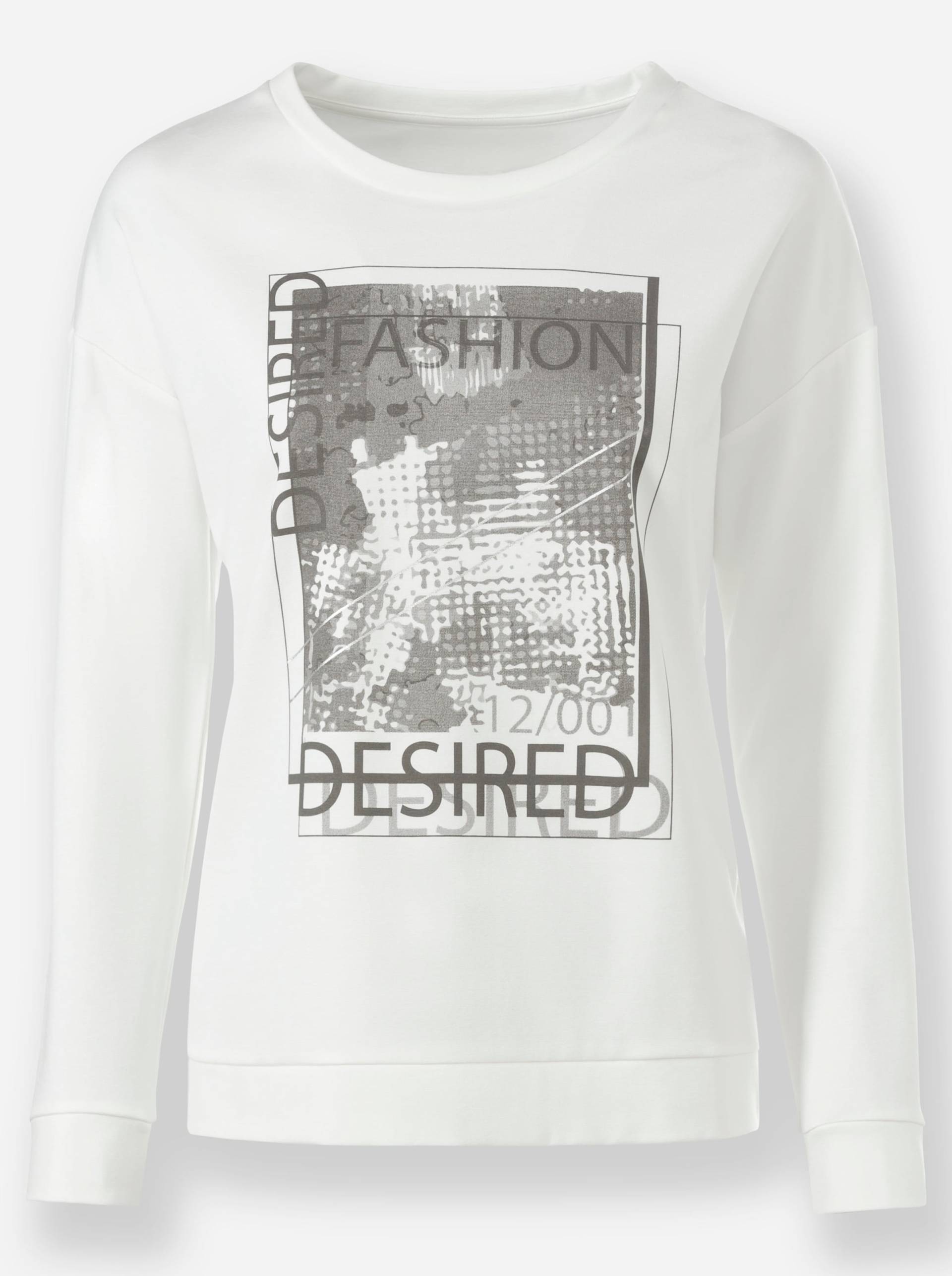 Sweatshirt in ecru von heine