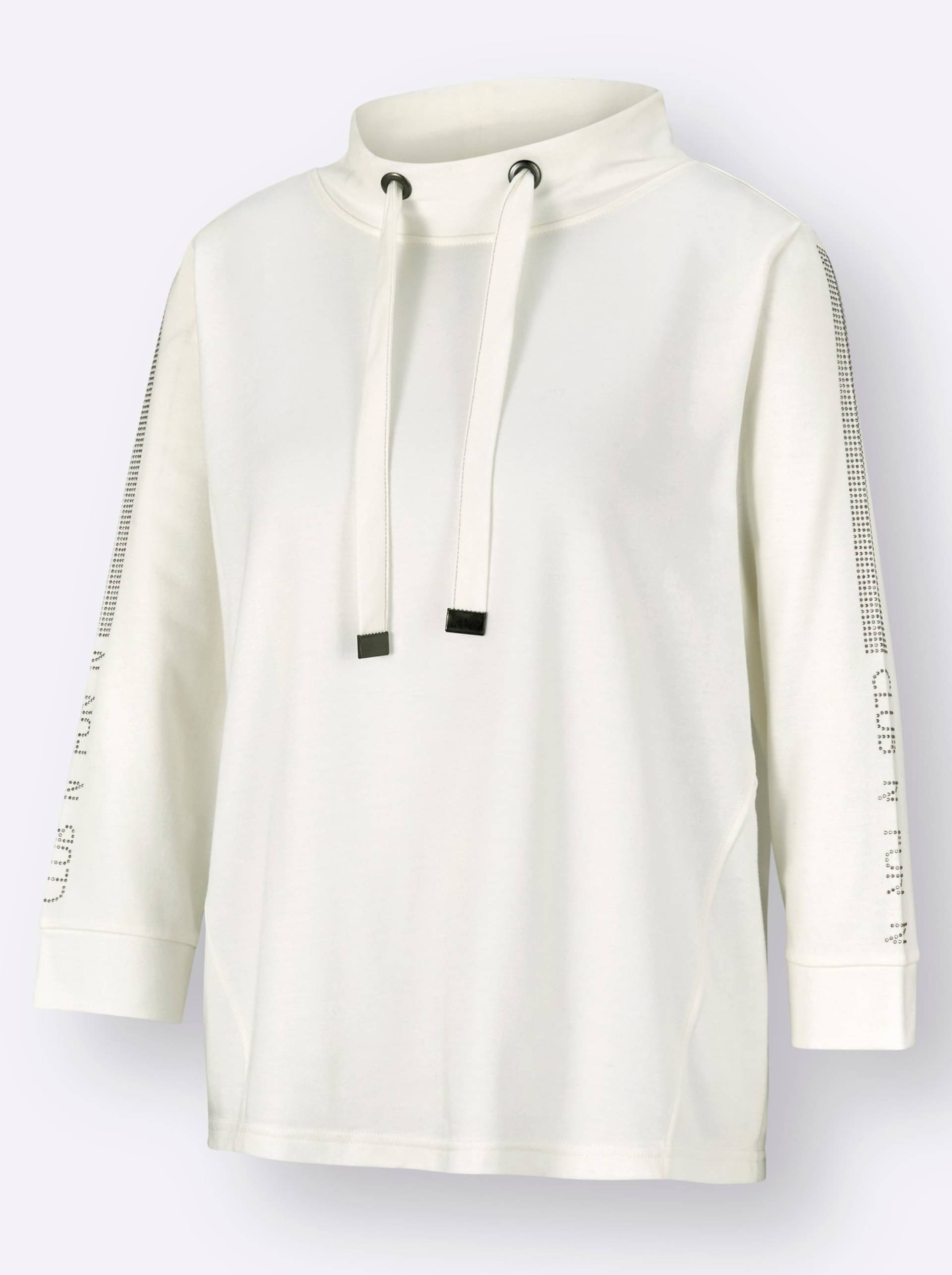 Sweatshirt in ecru von heine