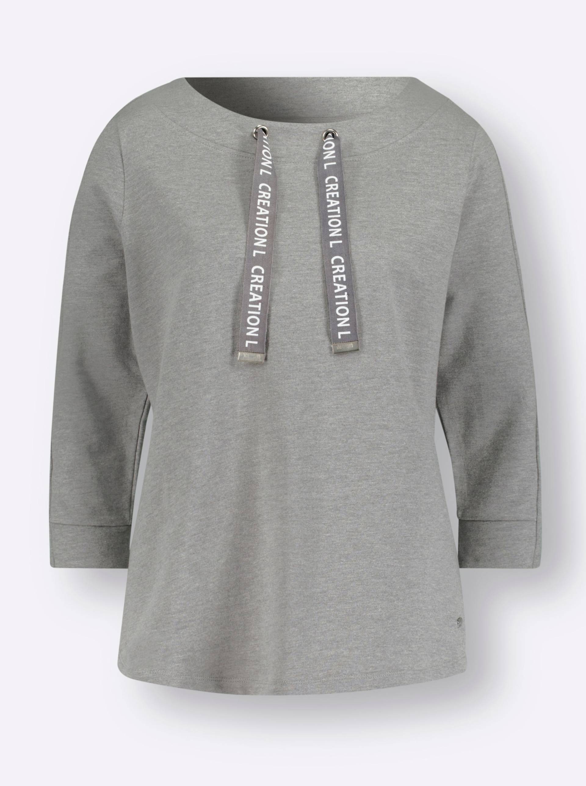 Sweatshirt in grau-meliert von heine