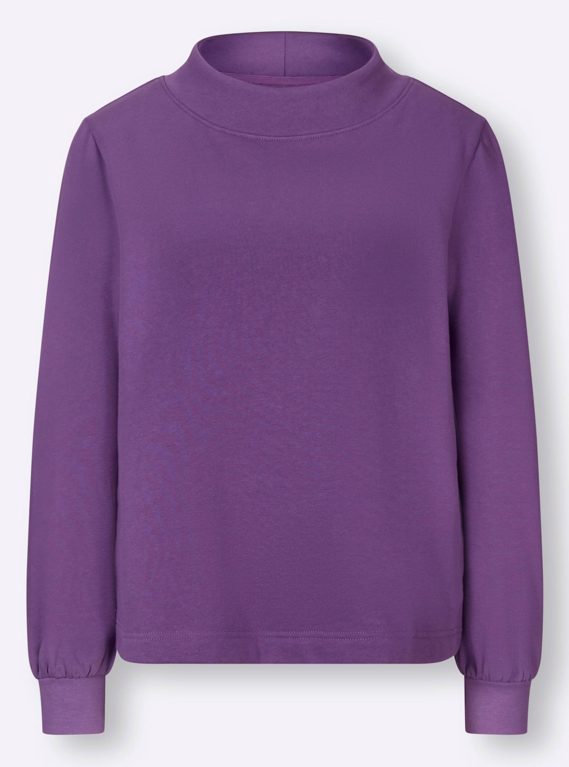 Sweatshirt in lila von heine