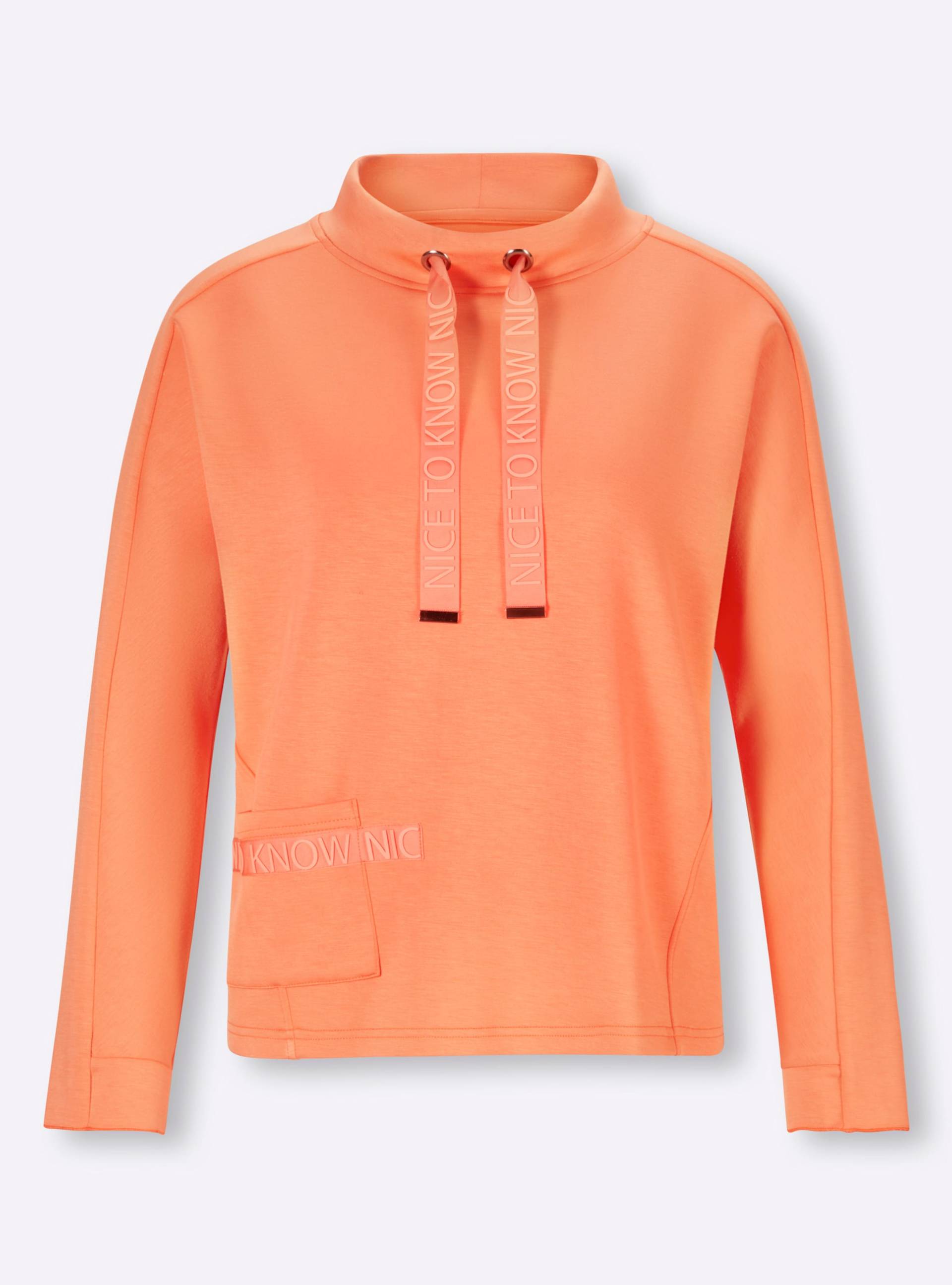 Sweatshirt in mandarine von heine