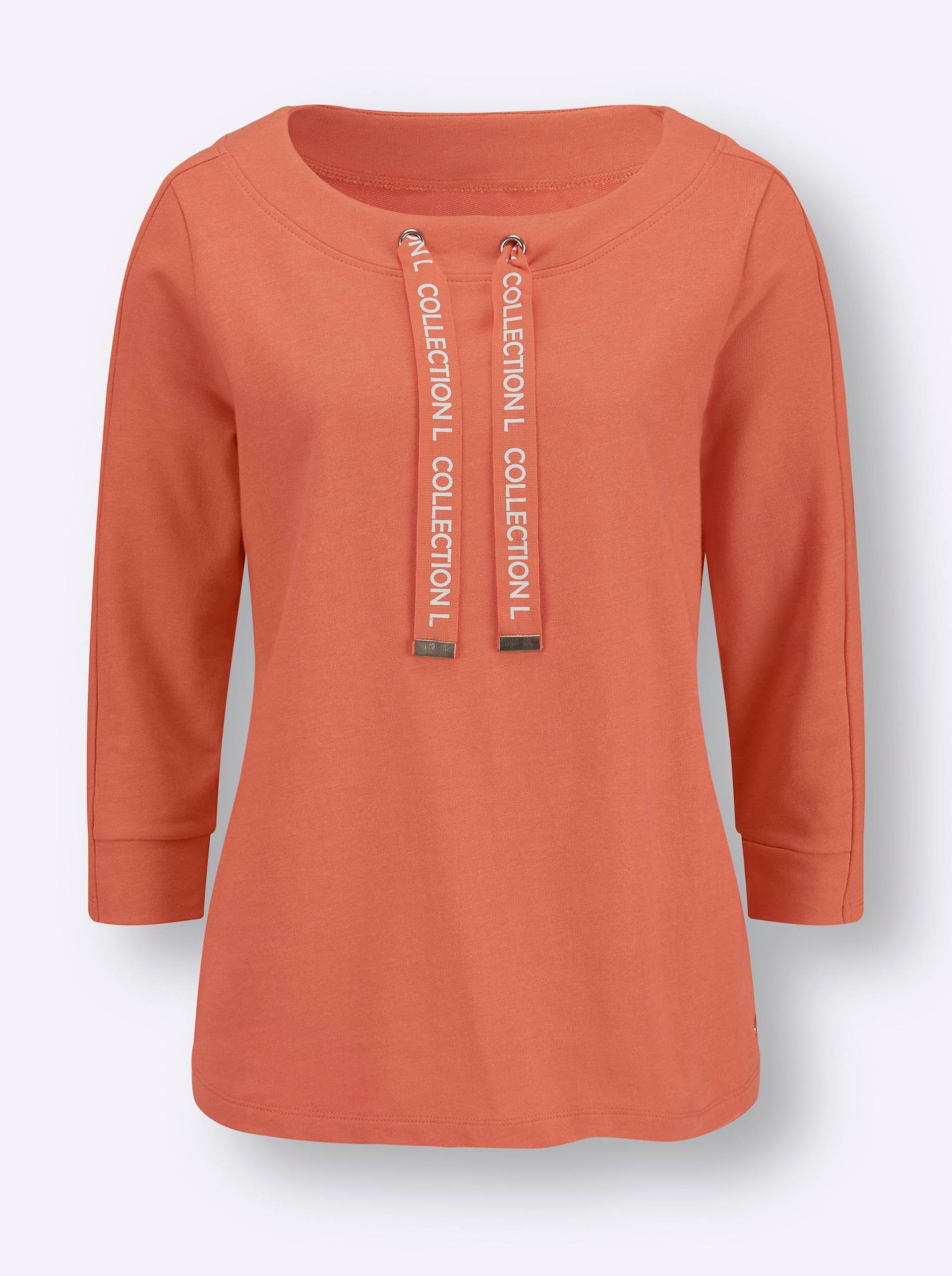 Sweatshirt in papaya von heine