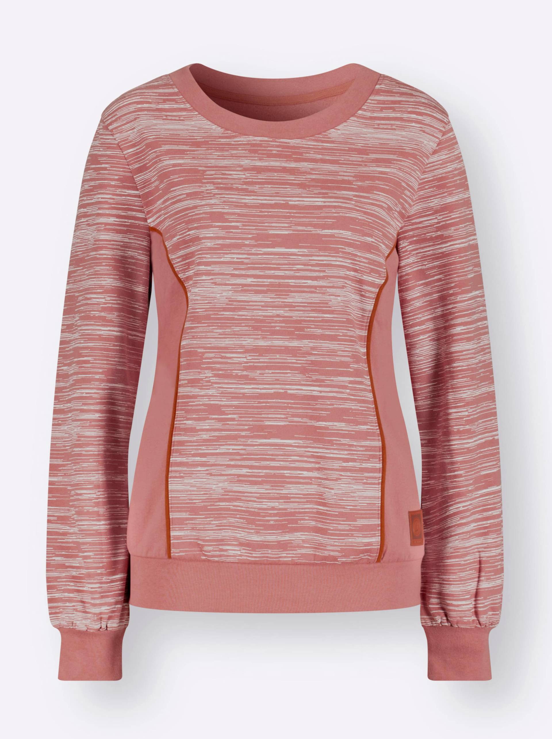 Sweatshirt in rosenholz-ecru-bedruckt von heine