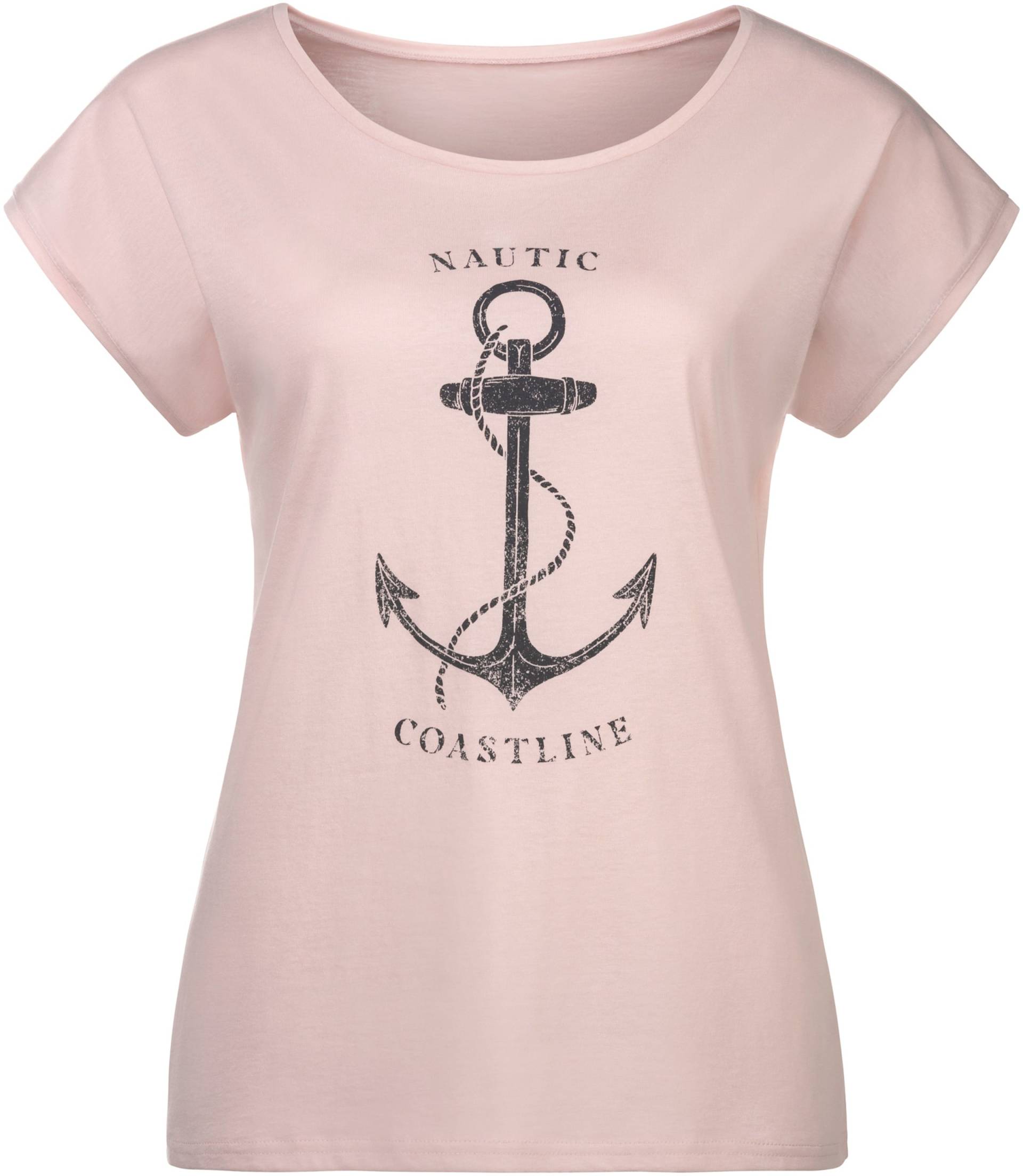 T-Shirt in rosé, navy von Beachtime