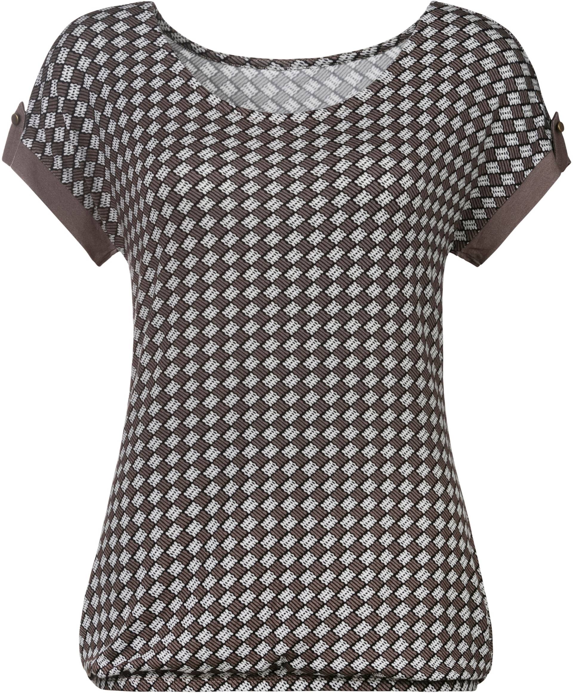 T-Shirt in taupe, schwarz von Vivance