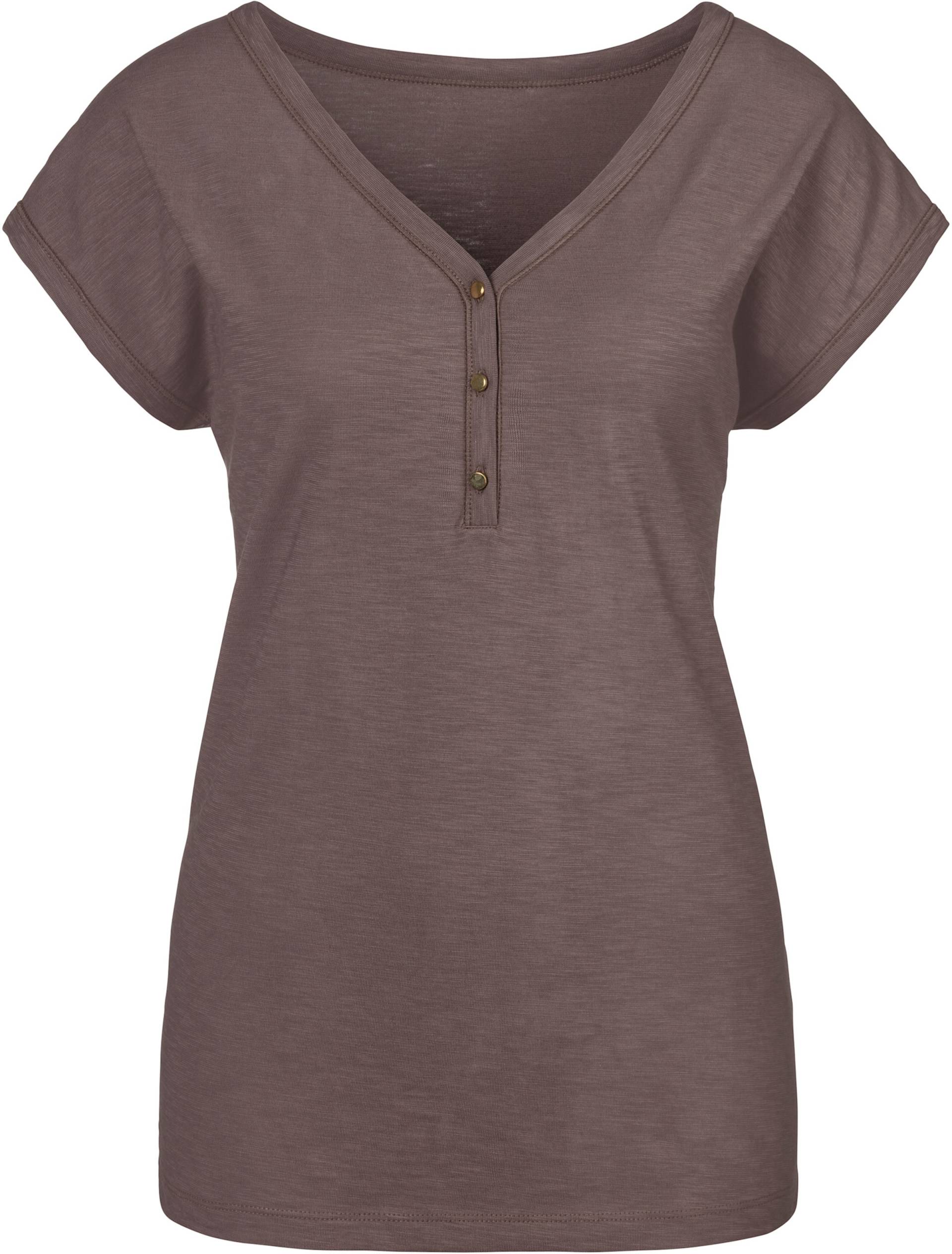 T-Shirt in taupe, weiss von Vivance