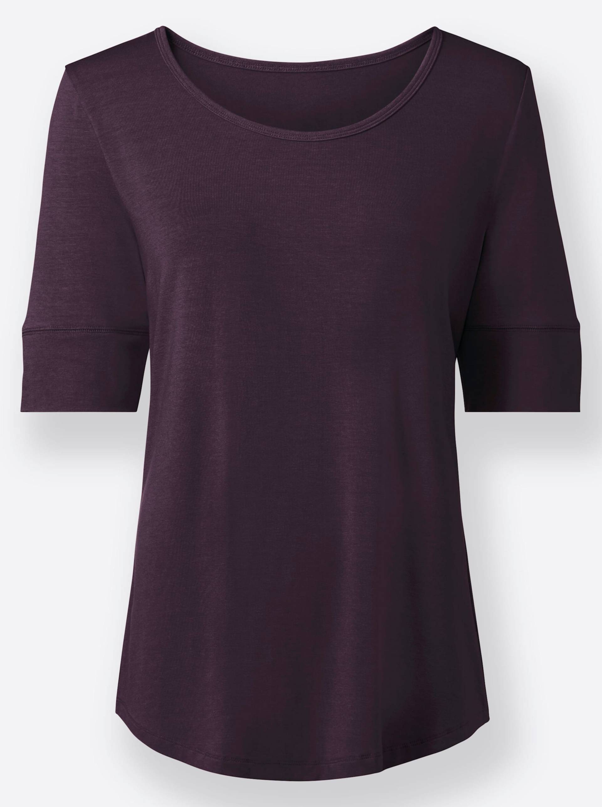 T-Shirt in aubergine von heine