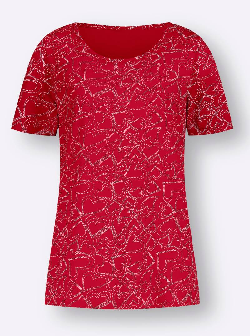 T-Shirt in erdbeere-bedruckt von heine