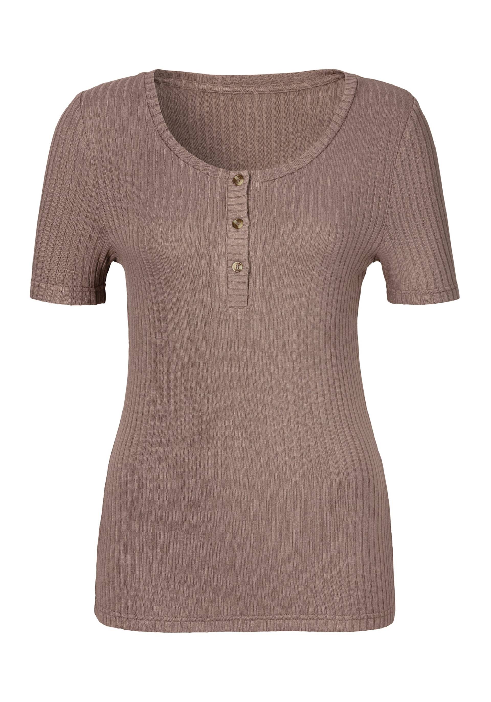 T-Shirt in taupe von LASCANA