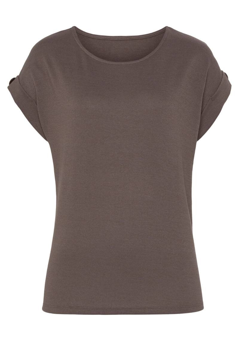 T-Shirt in taupe von LASCANA