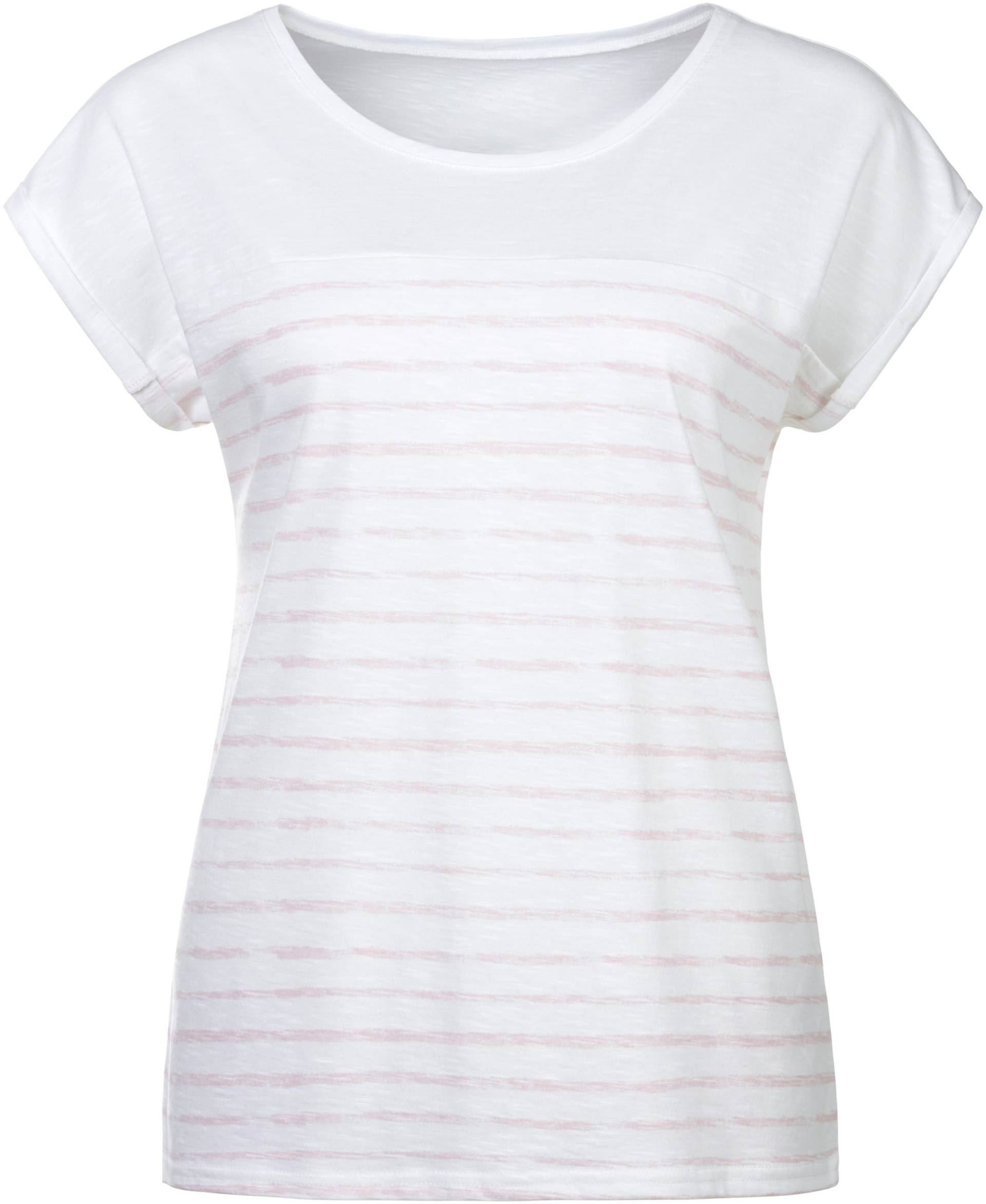 T-Shirt in weiss-rosé von Beachtime