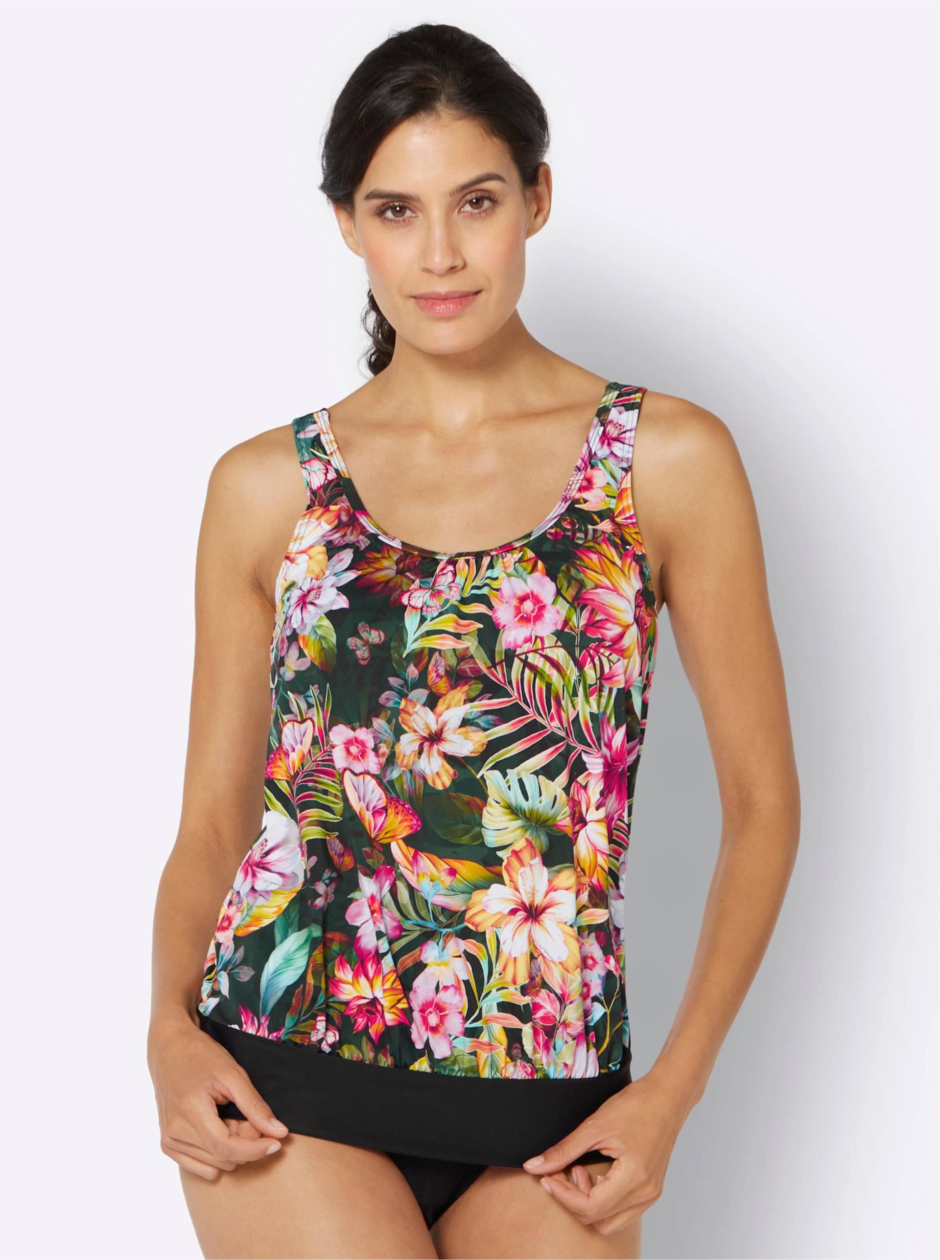 Oversized-Tankini-Top in bunt-bedruckt von feel good