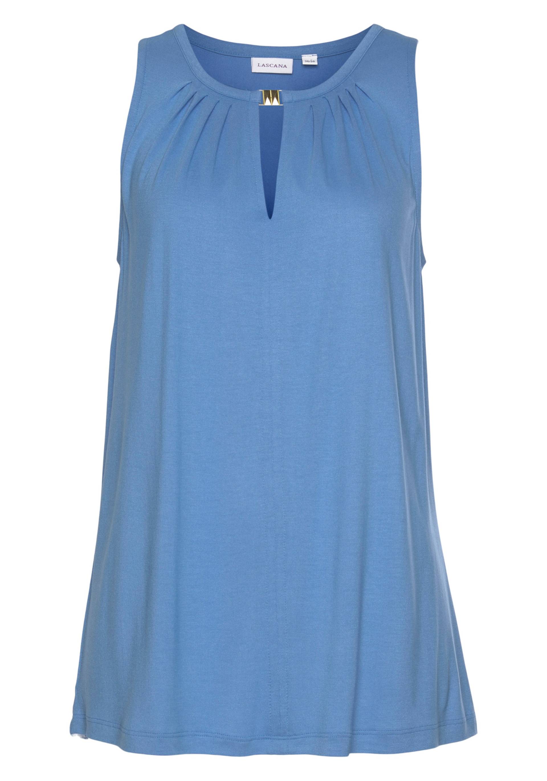 Tanktop in blau von LASCANA