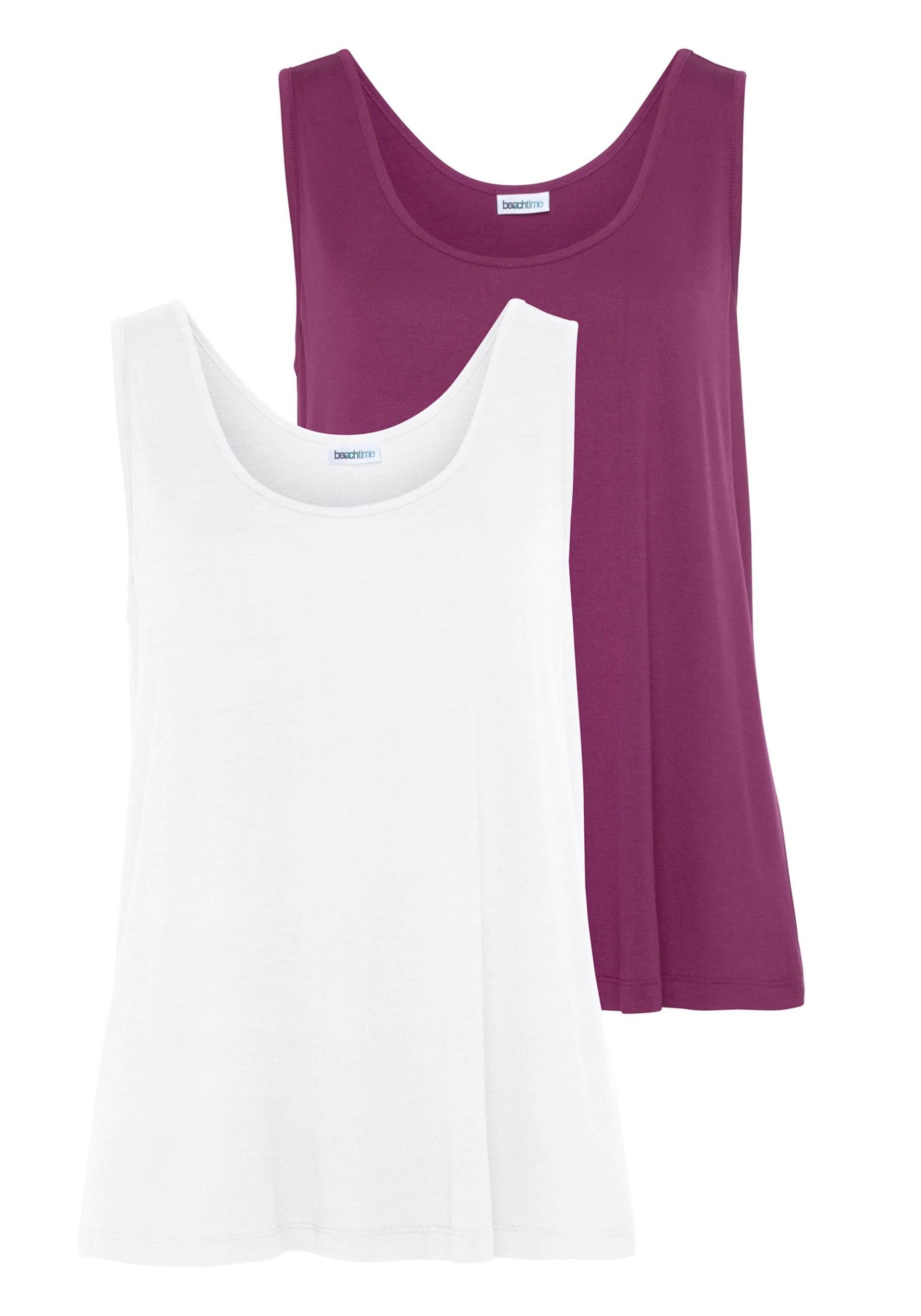 Tanktop in lila+weiss von Beachtime