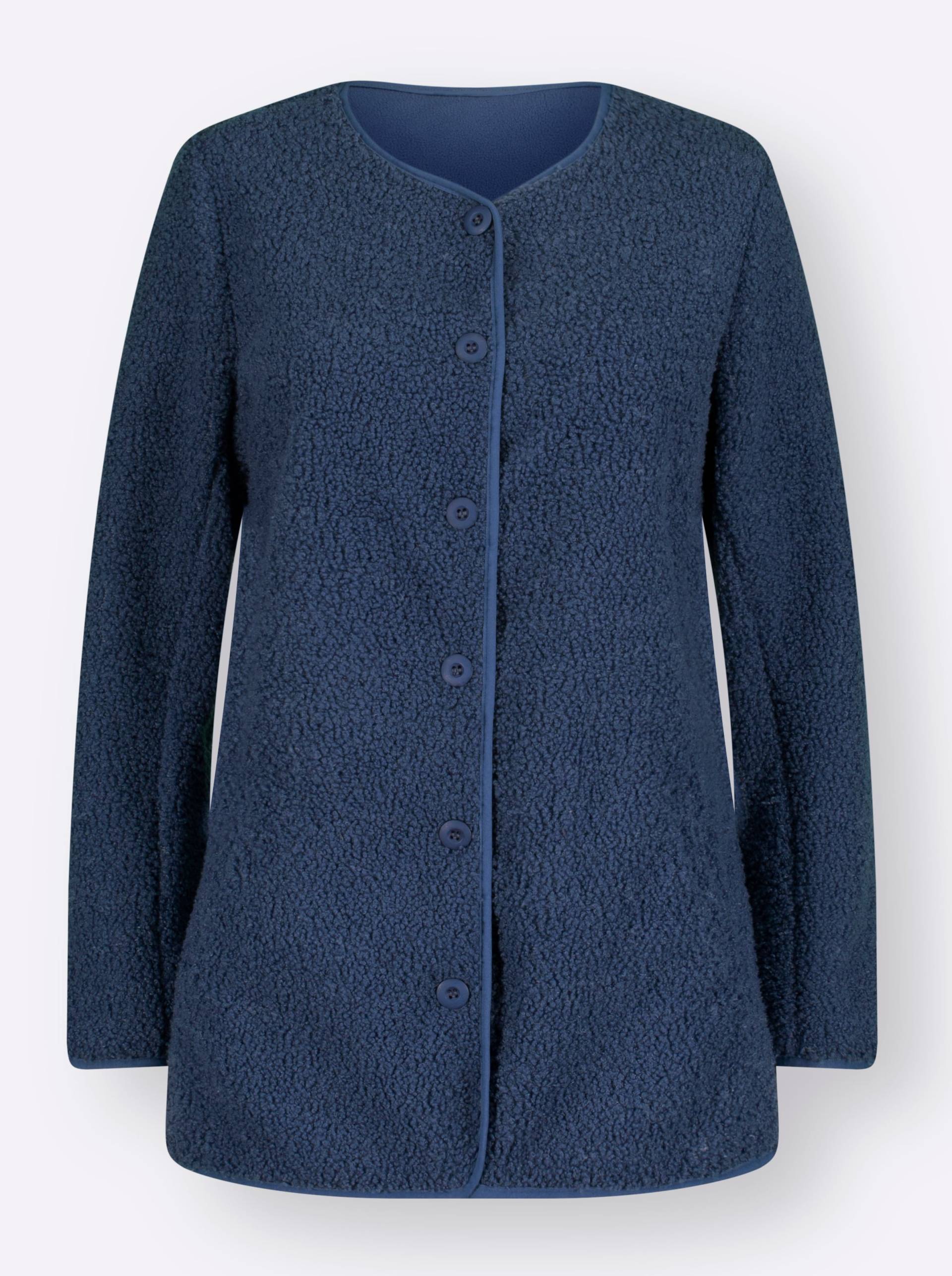 Fleecejacke in jeansblau von heine