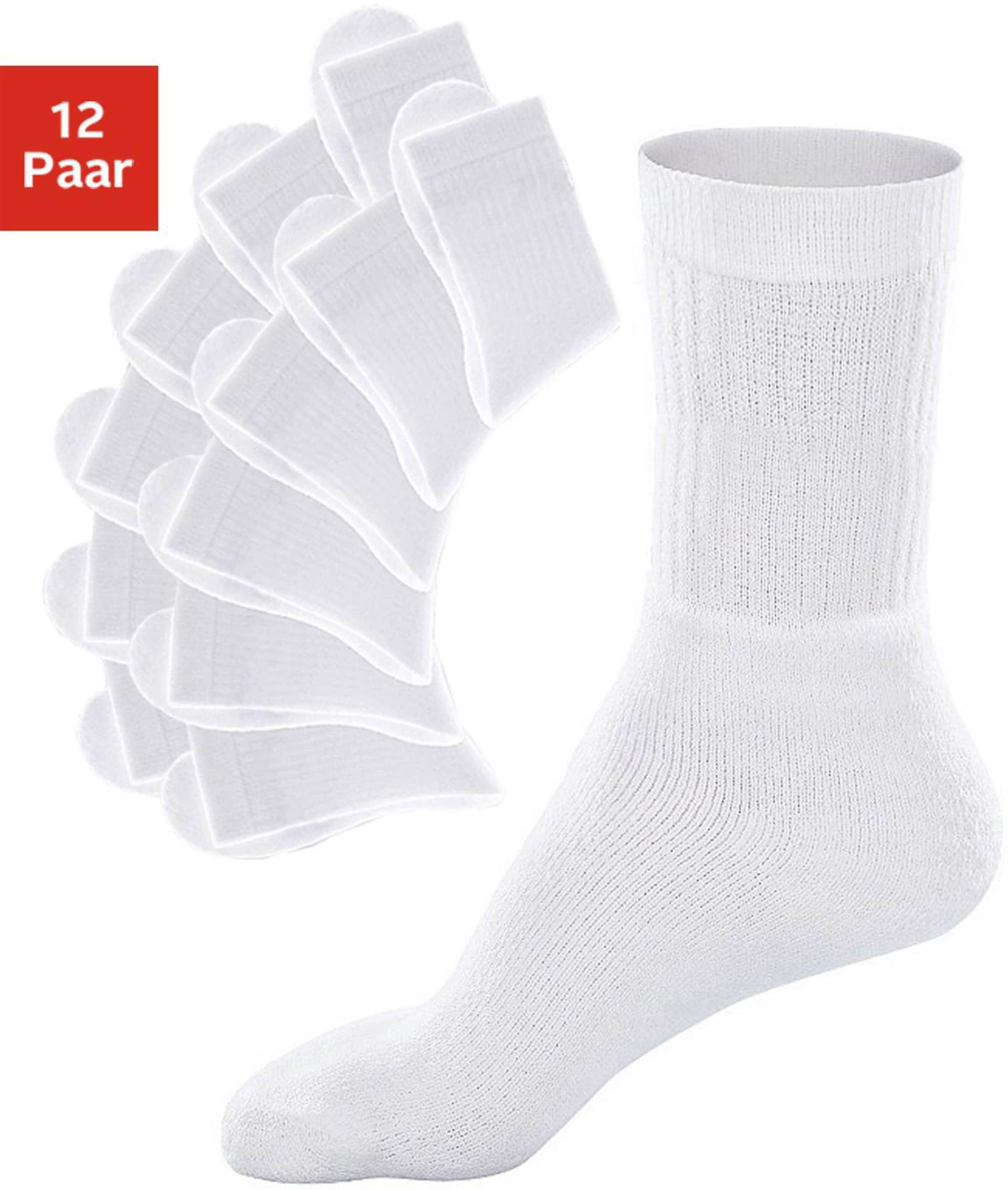 Tennissocken in weiss von Go in