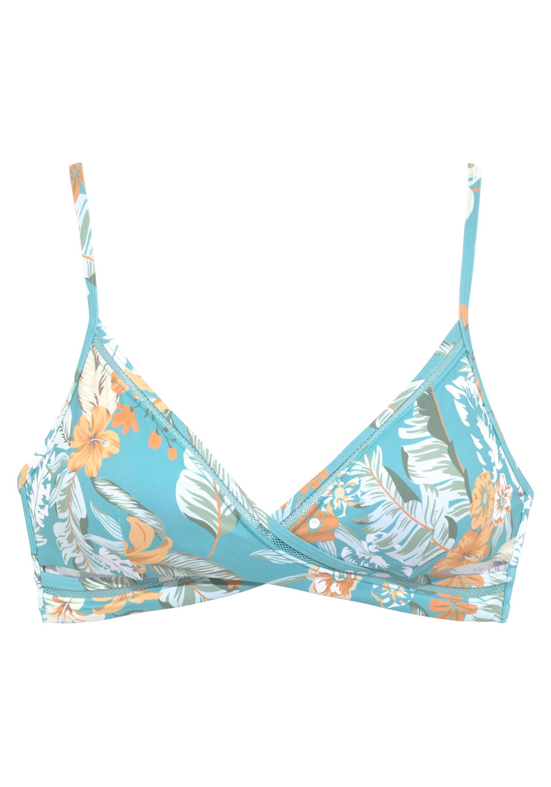 Triangel-Bikini-Top in aquablau-bedruckt von Sunseeker