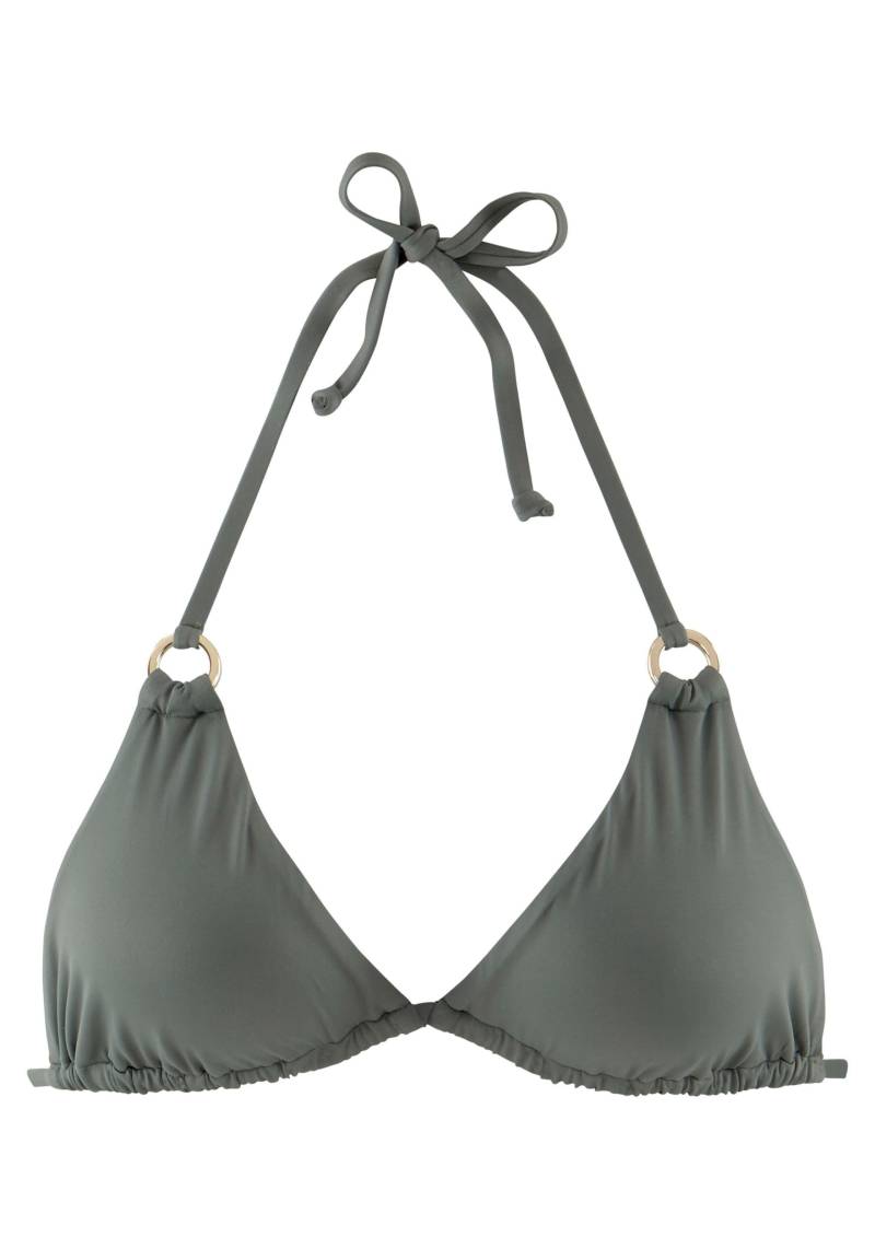 Triangel-Bikini-Top in oliv von LASCANA