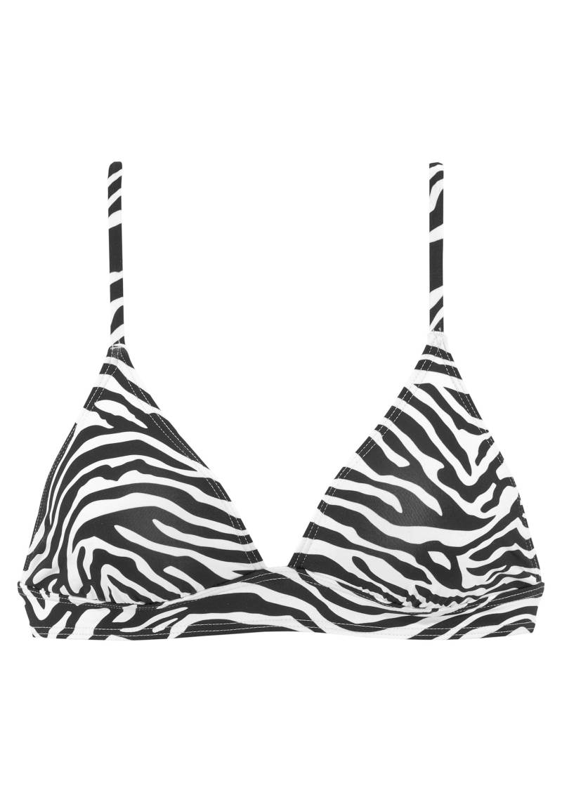 Triangel-Bikini-Top in schwarz-weiss von Venice Beach