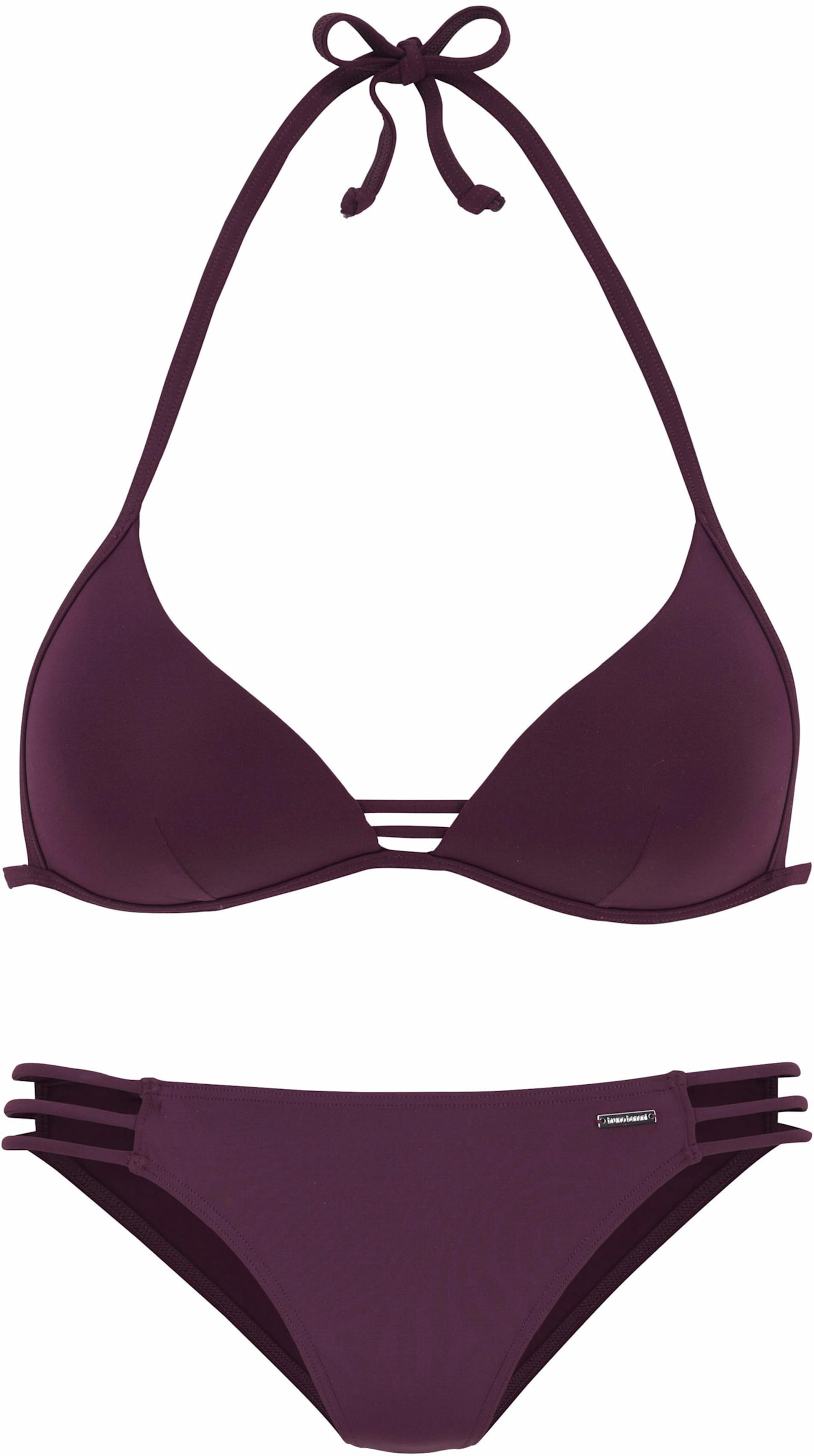 Triangel-Bikini in bordeaux von Bruno Banani