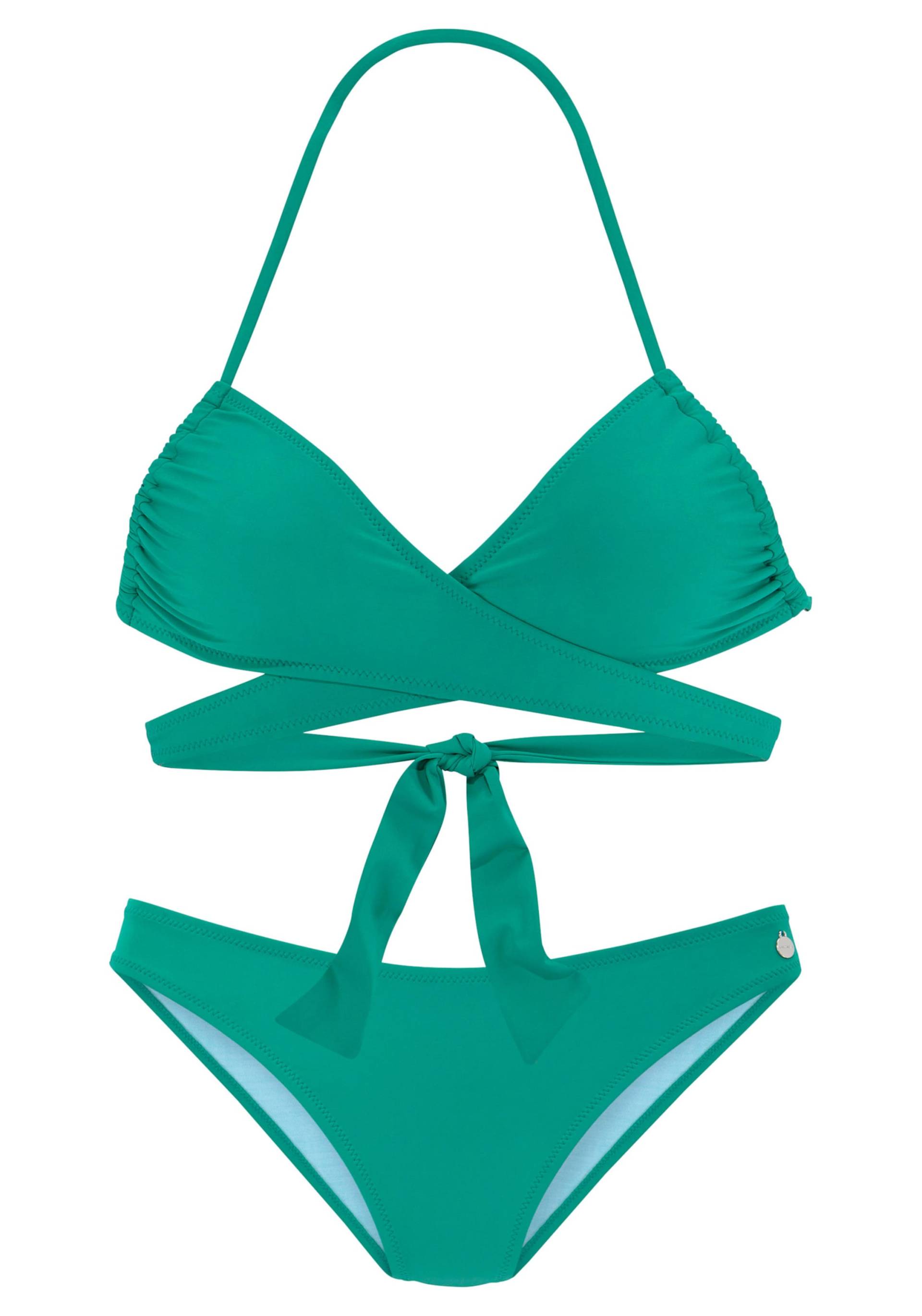 Triangel-Bikini in grün von LASCANA