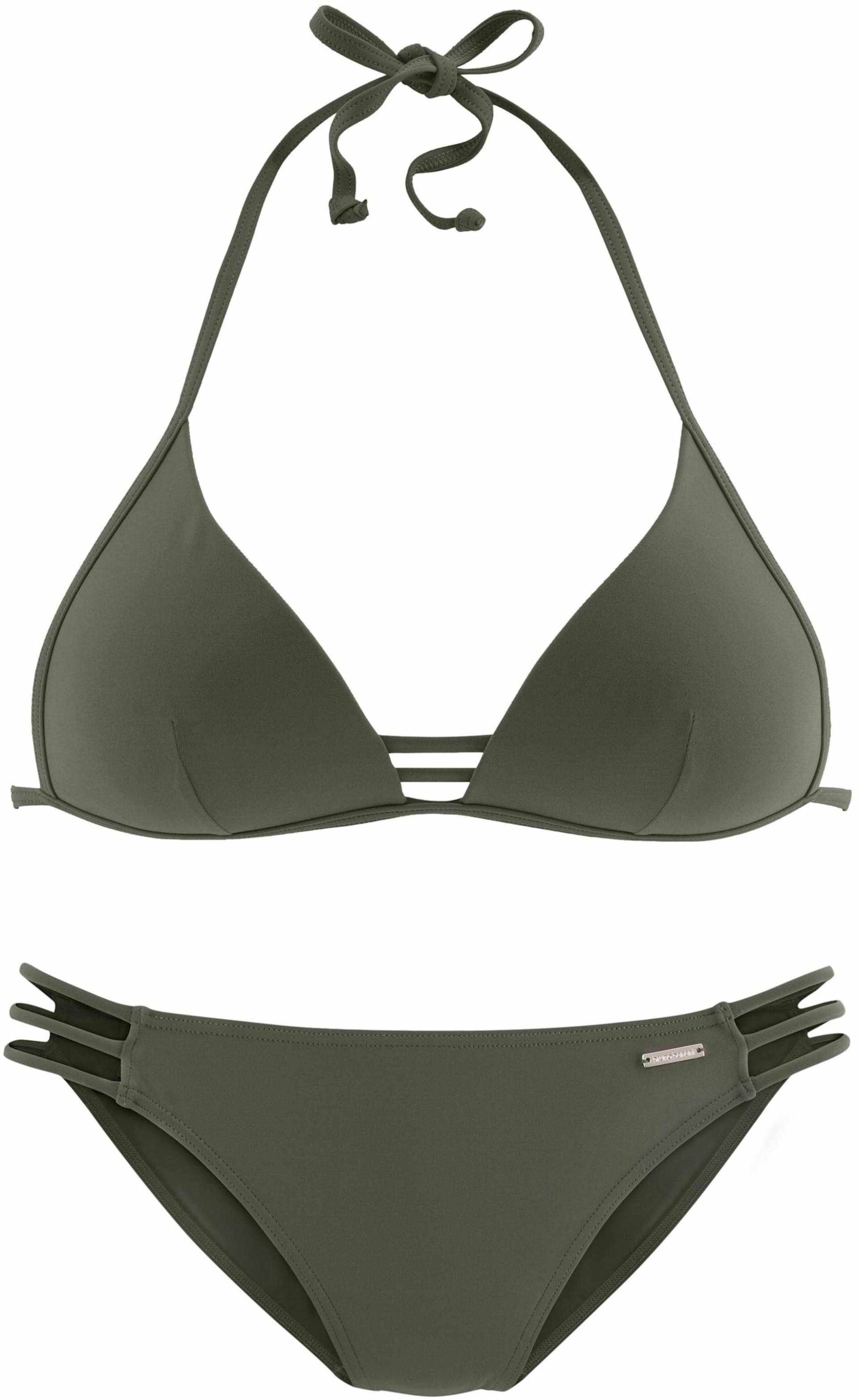 Triangel-Bikini in oliv von Bruno Banani