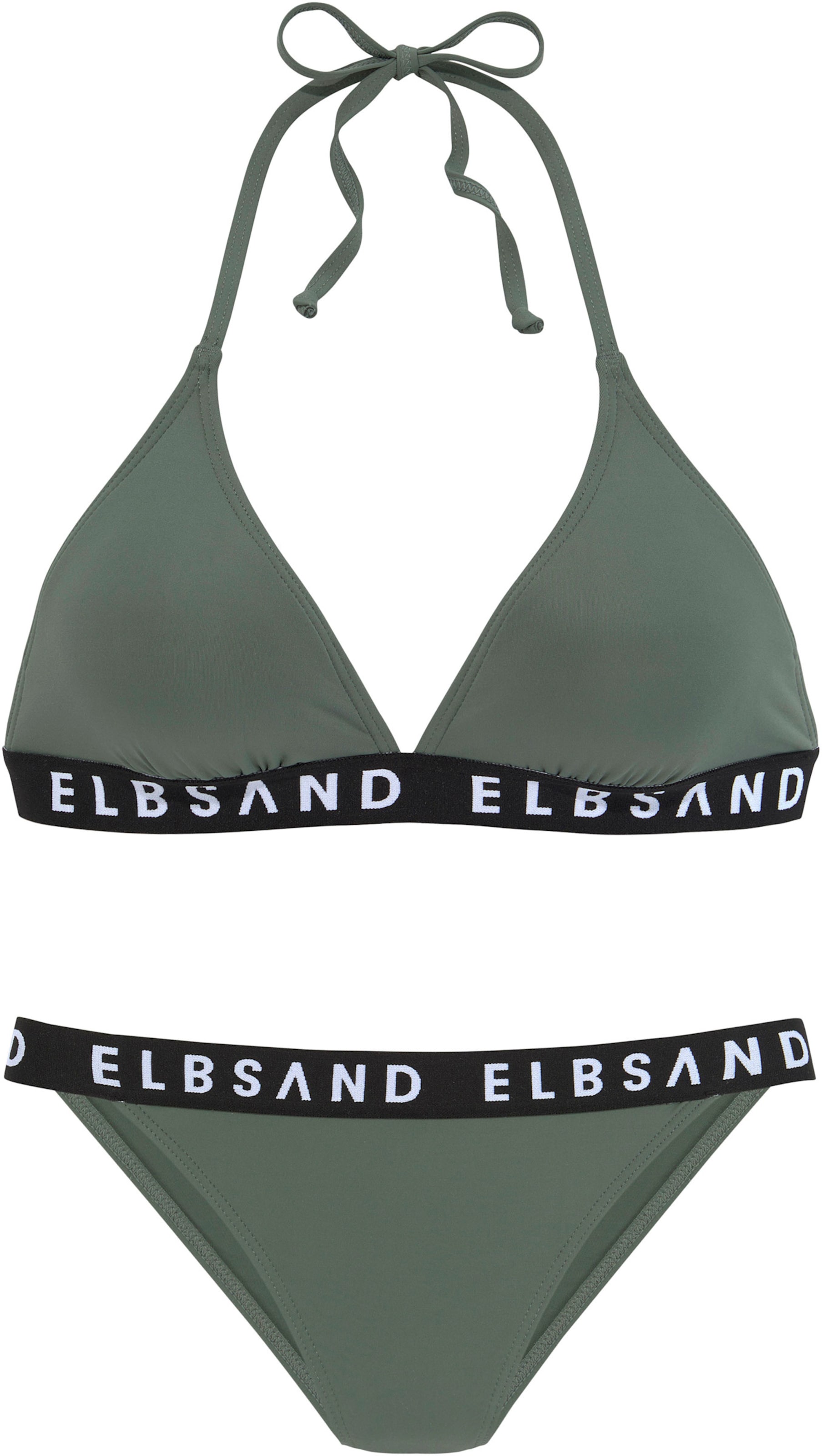 Triangel-Bikini in oliv von Elbsand