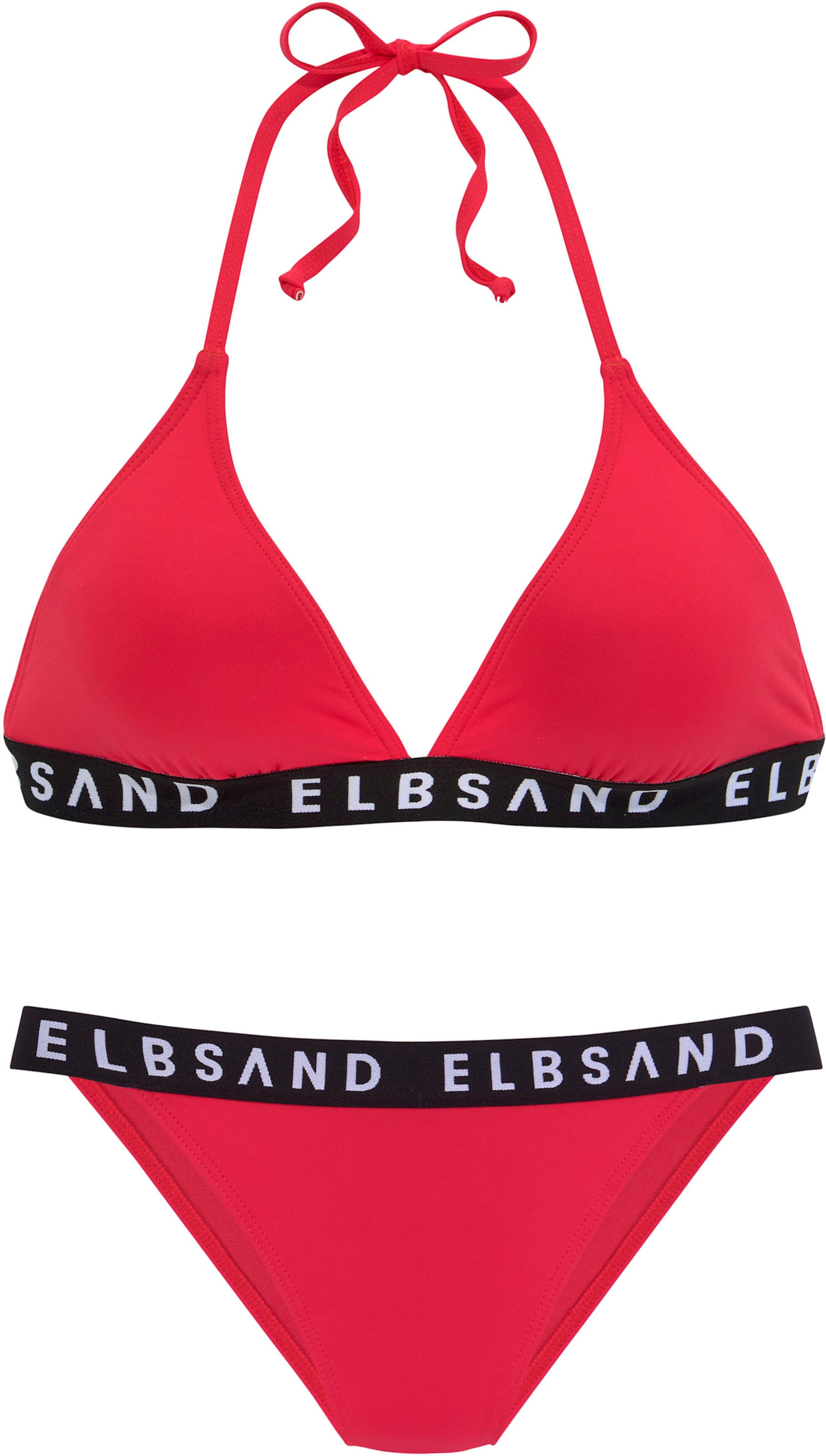 Triangel-Bikini in rot von Elbsand