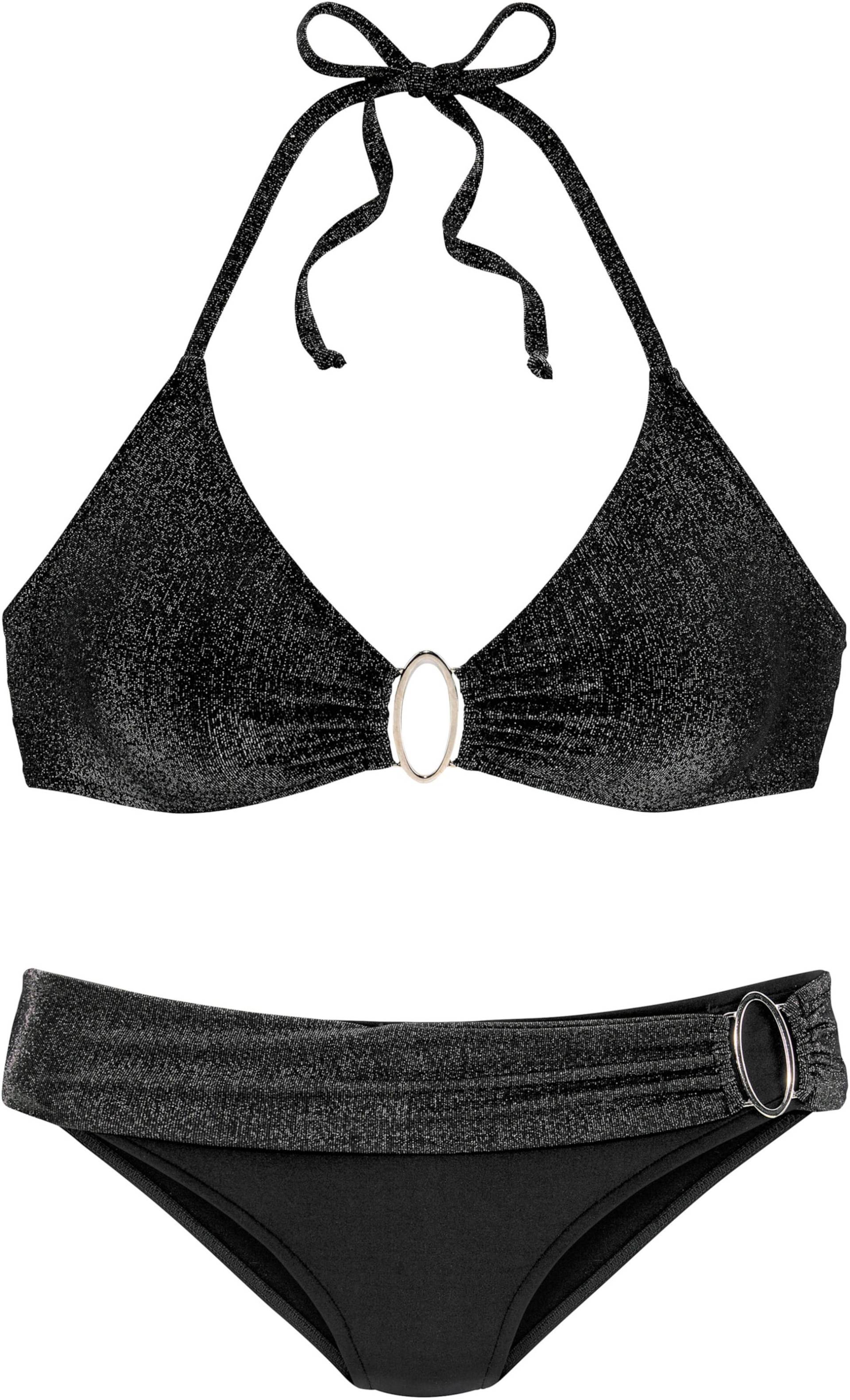 Triangel-Bikini in schwarz von JETTE