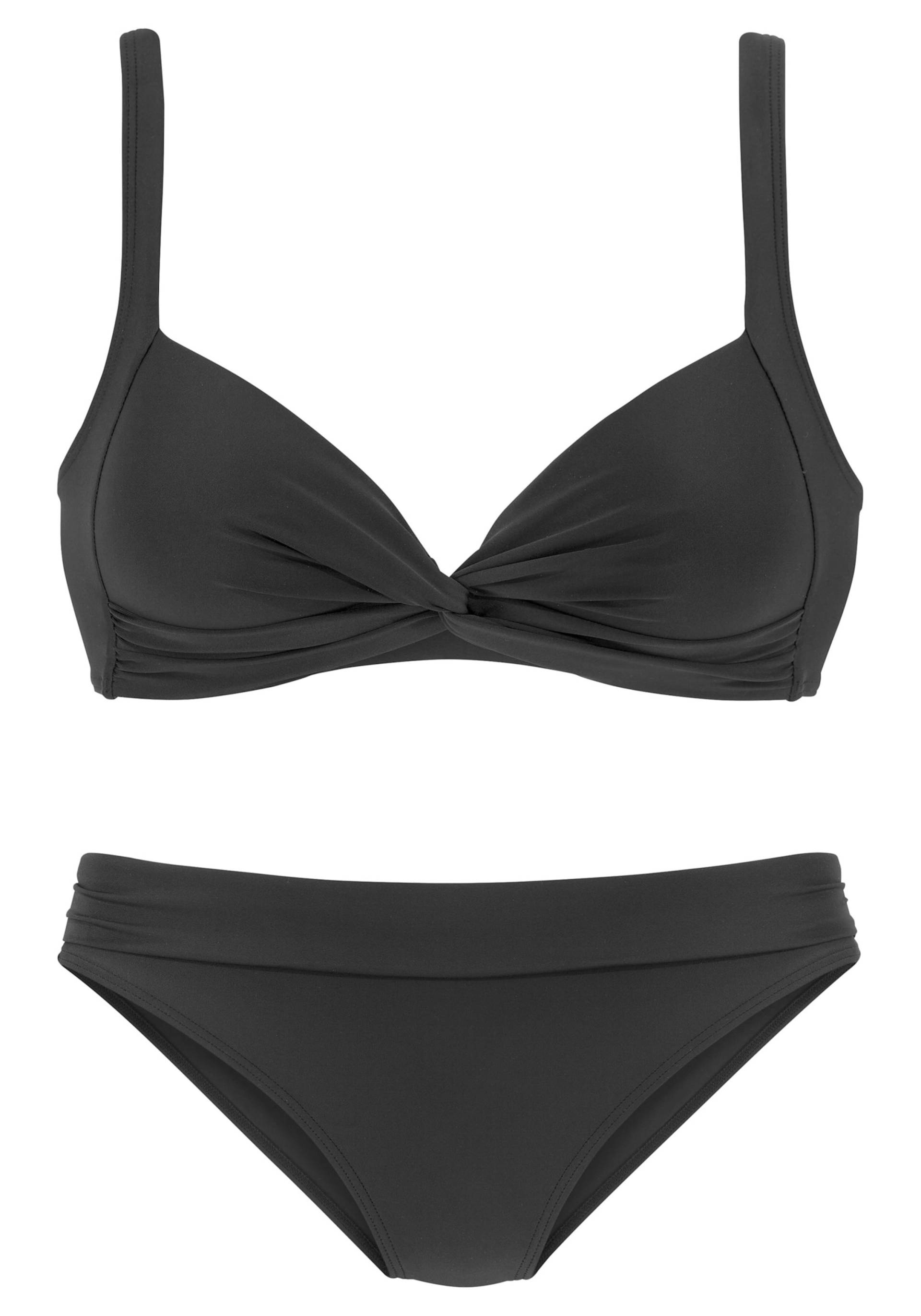 Triangel-Bikini in schwarz von LASCANA