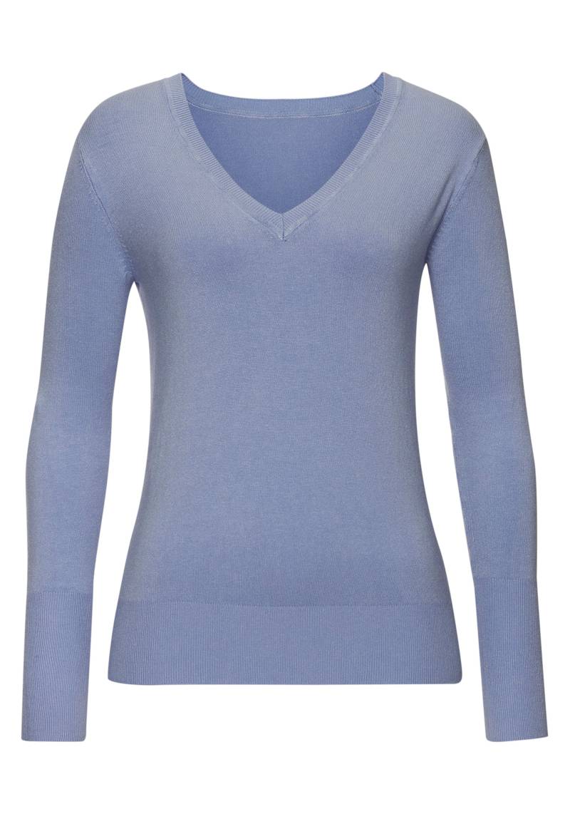 V-Ausschnitt-Pullover