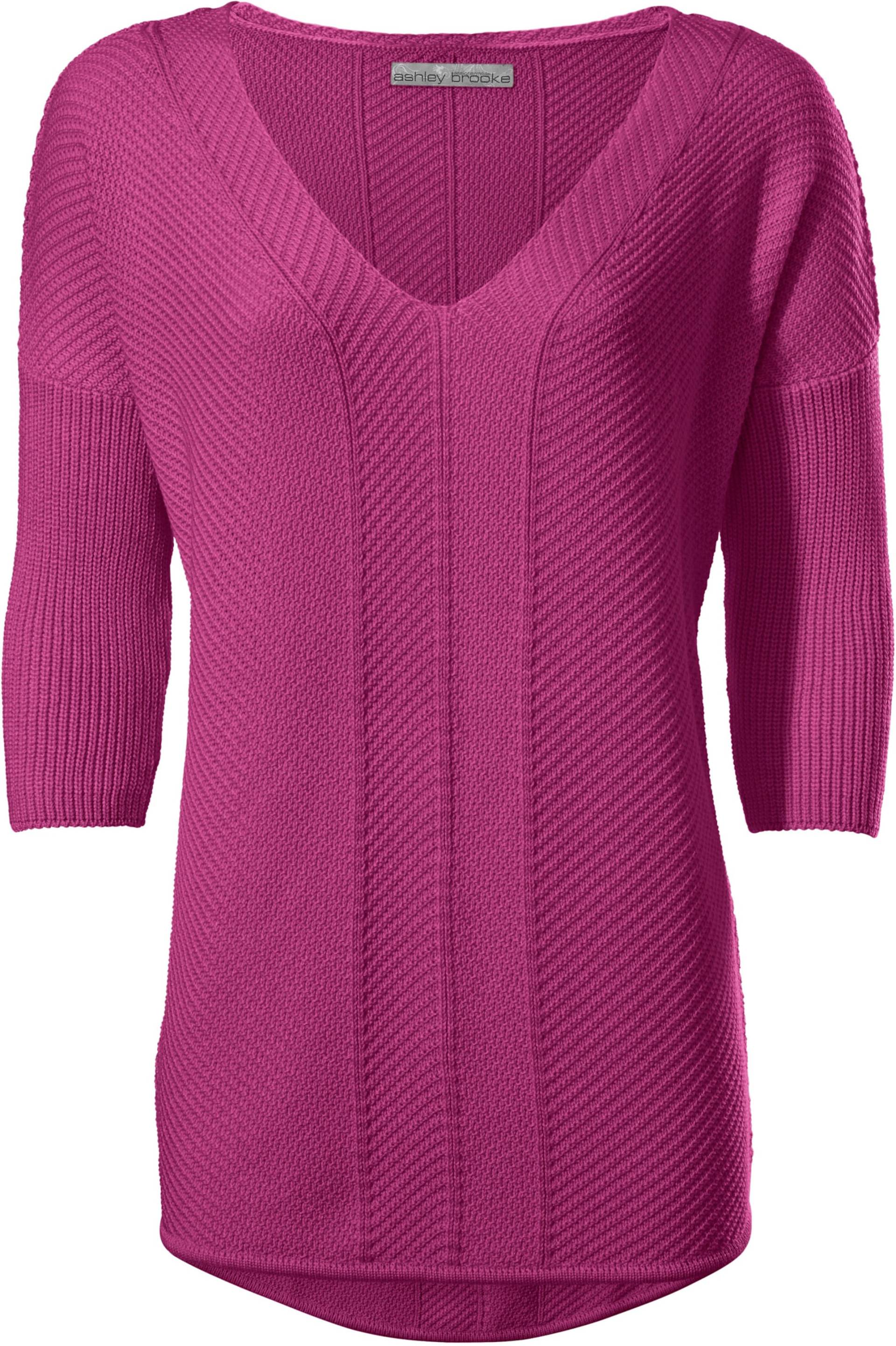 V-Pullover in pink von heine