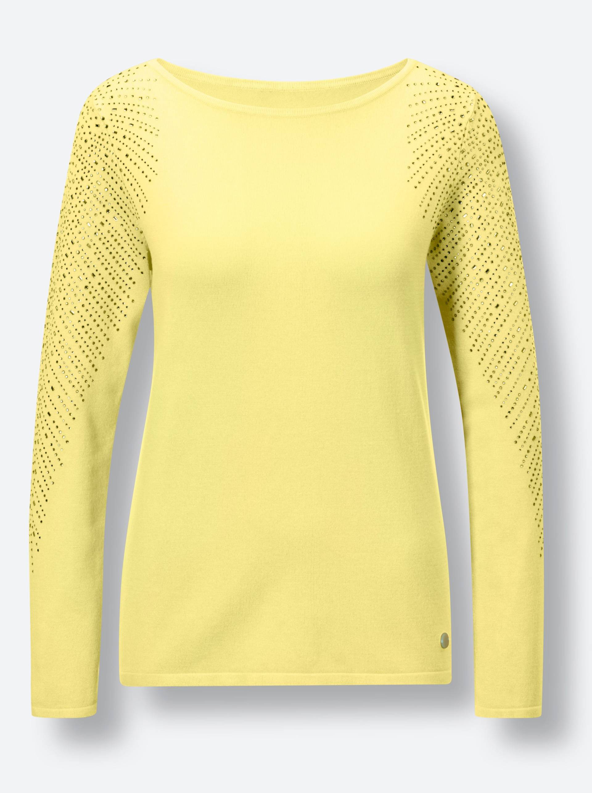 Viskose-Lyocell-Pullover in zitrone von CREATION L PREMIUM