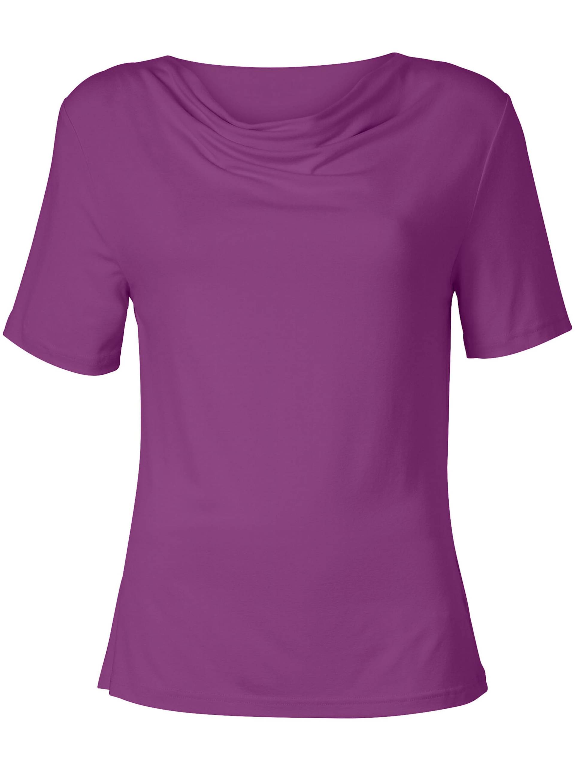 Wasserfallshirt in violett von heine