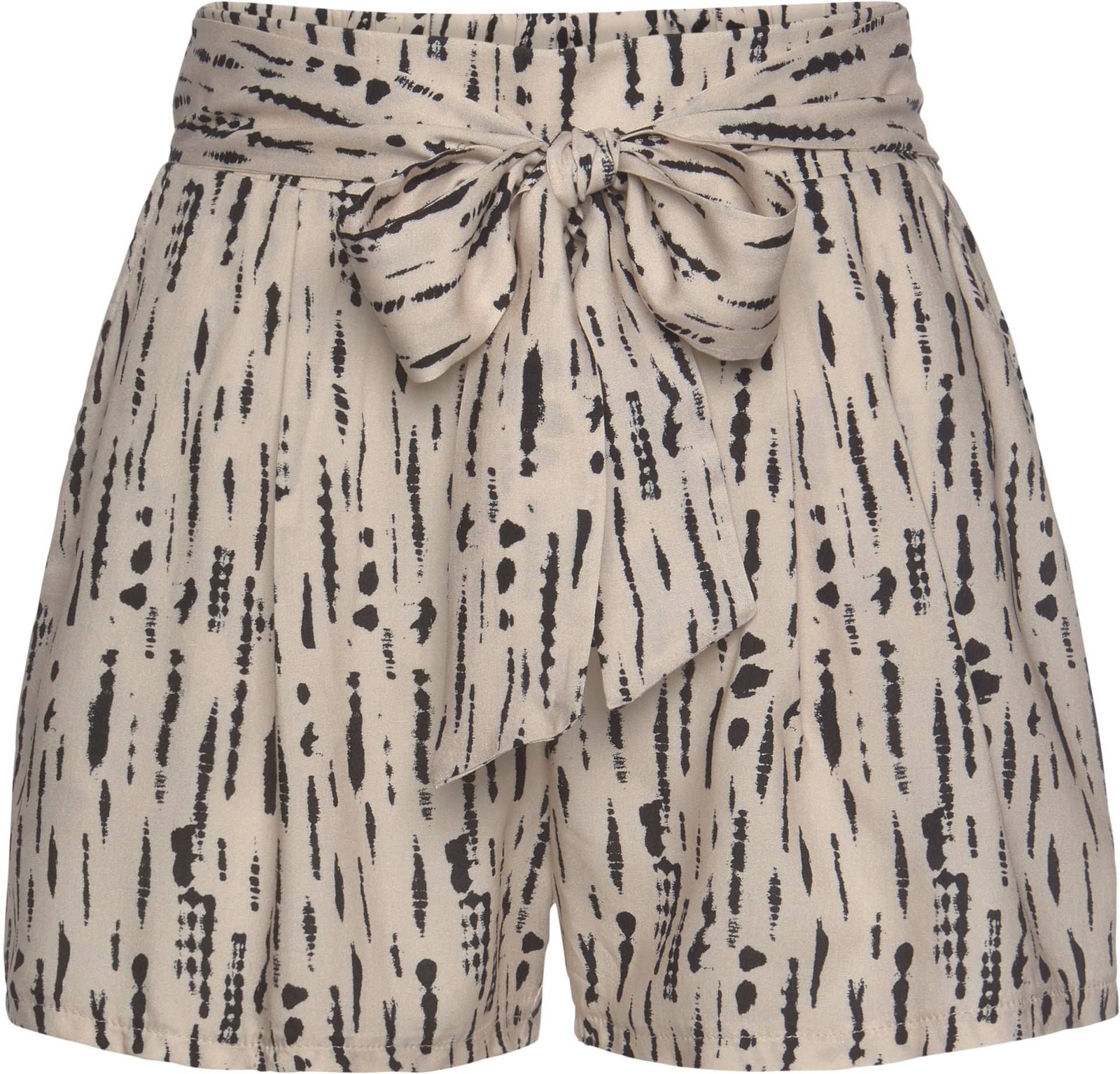 Webshorts in beige-schwarz-bedruckt von s.Oliver