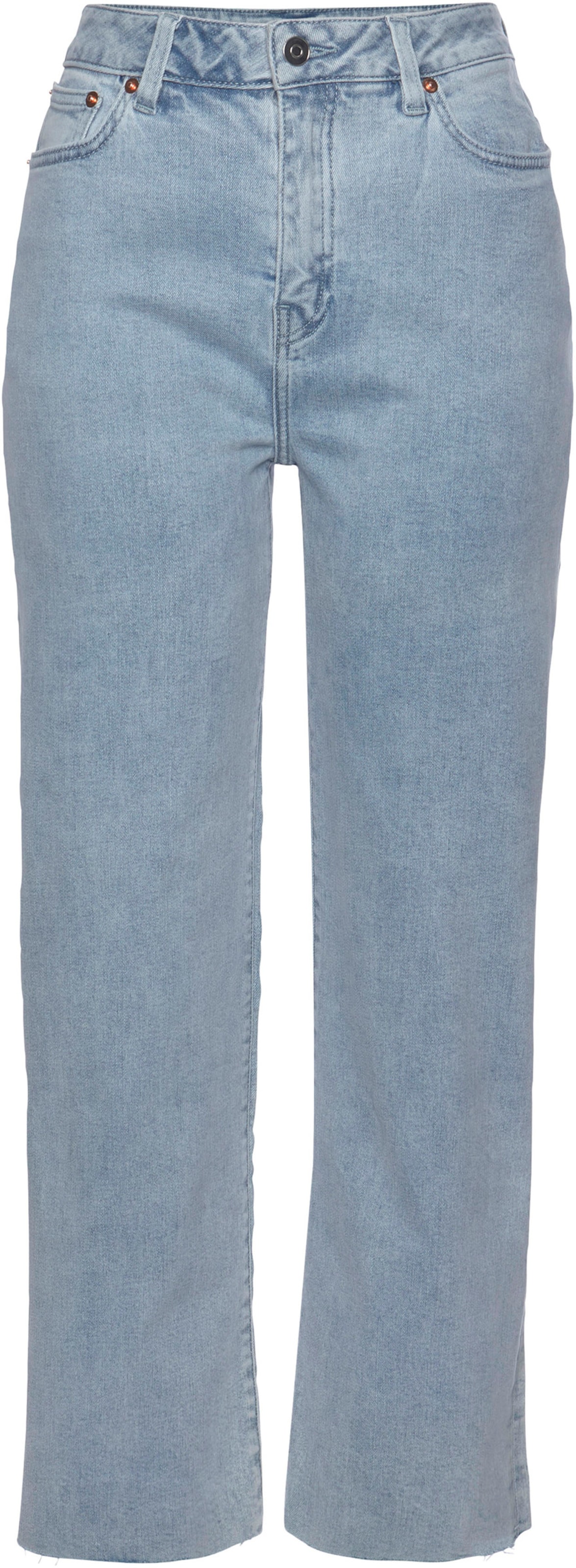 Weite Jeans in light-blue-washed von Buffalo