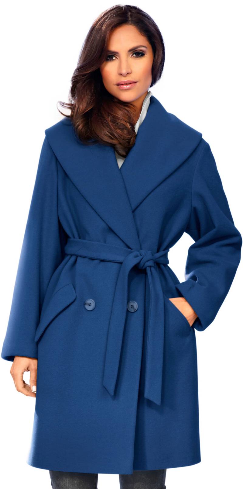 Woll-Jacke in royalblau von heine