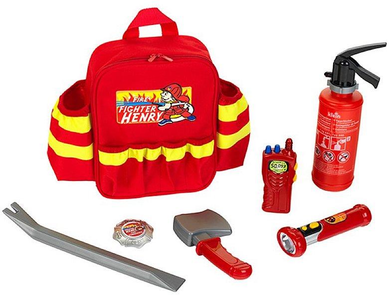 Feuerwehr Rucksack Mit Zubehör Mädchen von klein toys