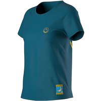 LA SPORTIVA Damen Klettershirt Climbing on the Moon petrol | M von la sportiva