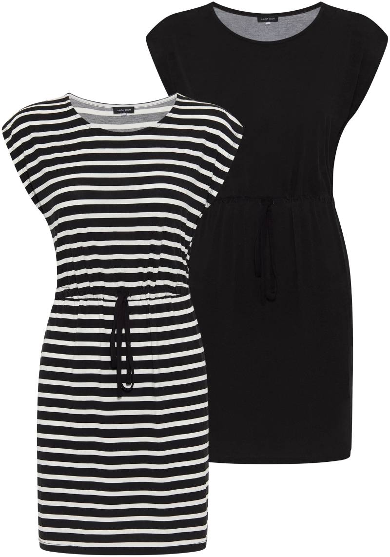 Laura Scott Sommerkleid, (Set, 2 tlg.), im Doppelpack mit Streifen-Design von laura scott