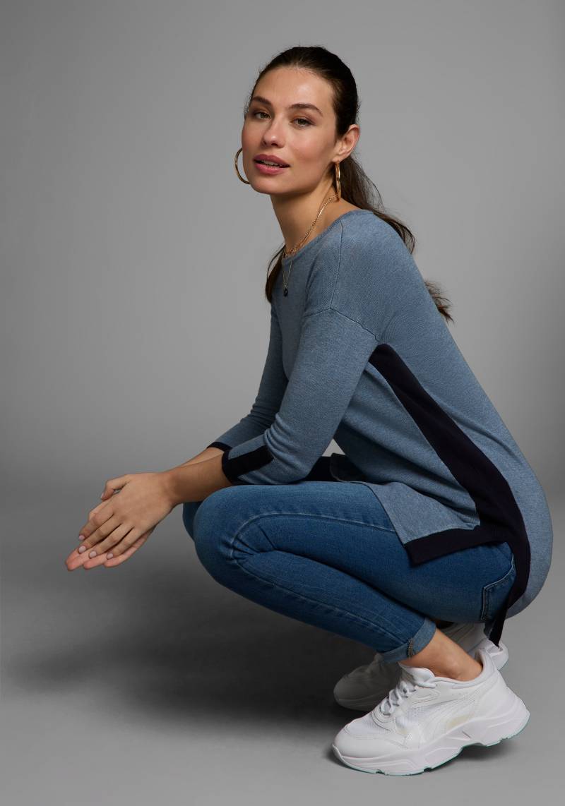 Laura Scott Longpullover, in Kontrastfarben von laura scott