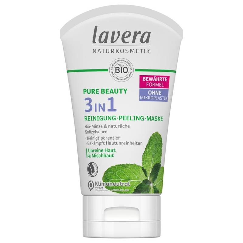 lavera Pure Beauty lavera Pure Beauty 3in1 Reinigung Peeling Maske gesichtsreinigung 125.0 ml von lavera