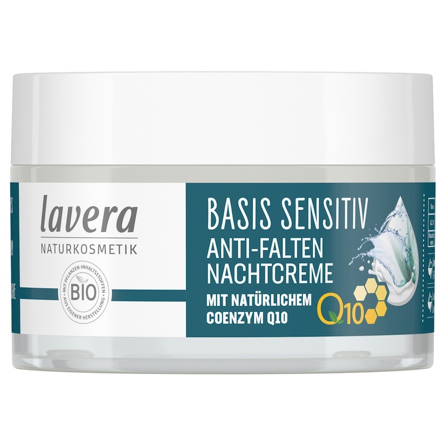 lavera  lavera Basis Sensitive Anti-Falten Q10 nachtcreme 50.0 ml von lavera