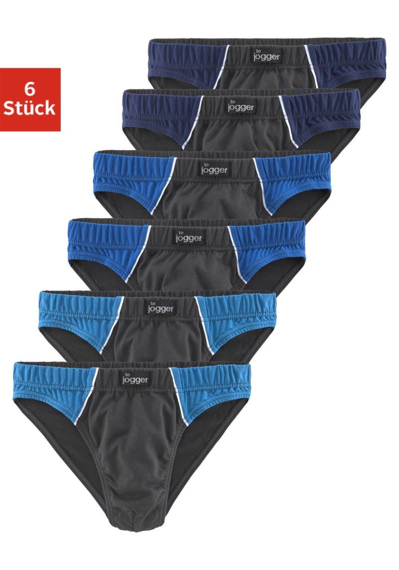le jogger® Slip, (Packung, 6 St.), mit kontrastfarbenen Highlights von le jogger®