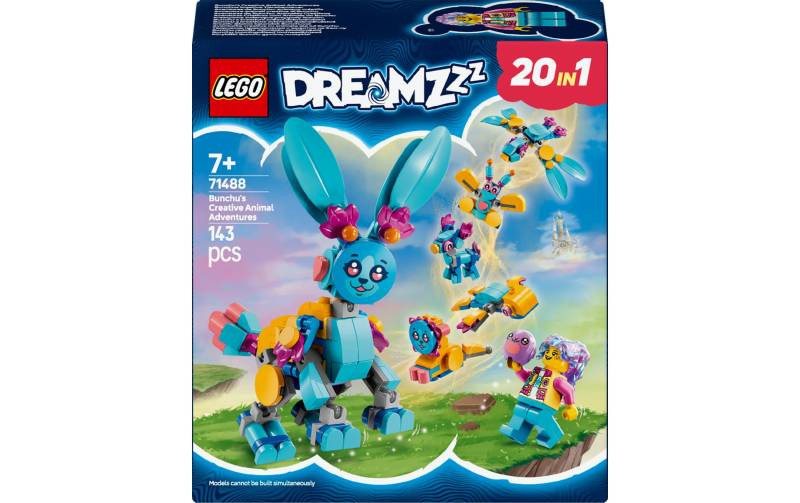 LEGO® Spielbausteine »DreamZzz Bunchus kreative Tierabenteuer 71488«, (143 St.) von lego®