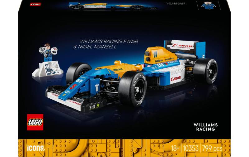 LEGO® Spielbausteine »Icons Williams Racing FW14B mit Nigel Mansell 10353«, (799 St.) von lego®