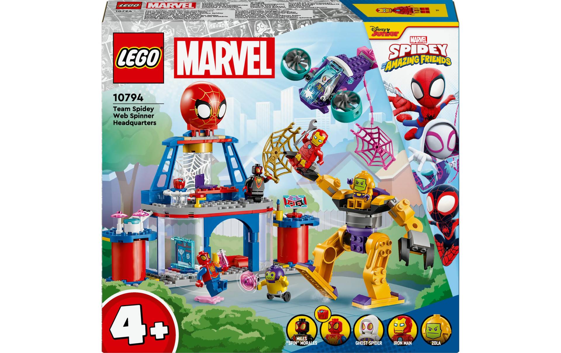 LEGO® Spielbausteine »Marvel Das Hauptquartier von Spideys Team 10794«, (193 St.) von lego®