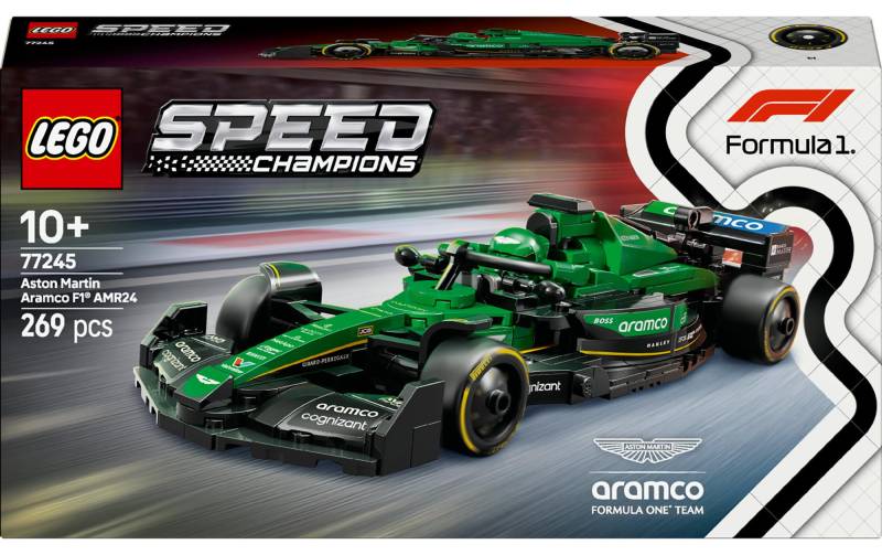LEGO® Spielbausteine »Speed Champions Aston Martin Aramco F1 AMR24 Rennauto 77245«, (269 St.) von lego®