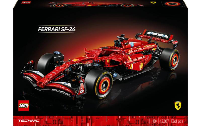 LEGO® Spielbausteine »Technic Ferrari SF-24 F1 Rennauto 42207«, (1361 St.) von lego®