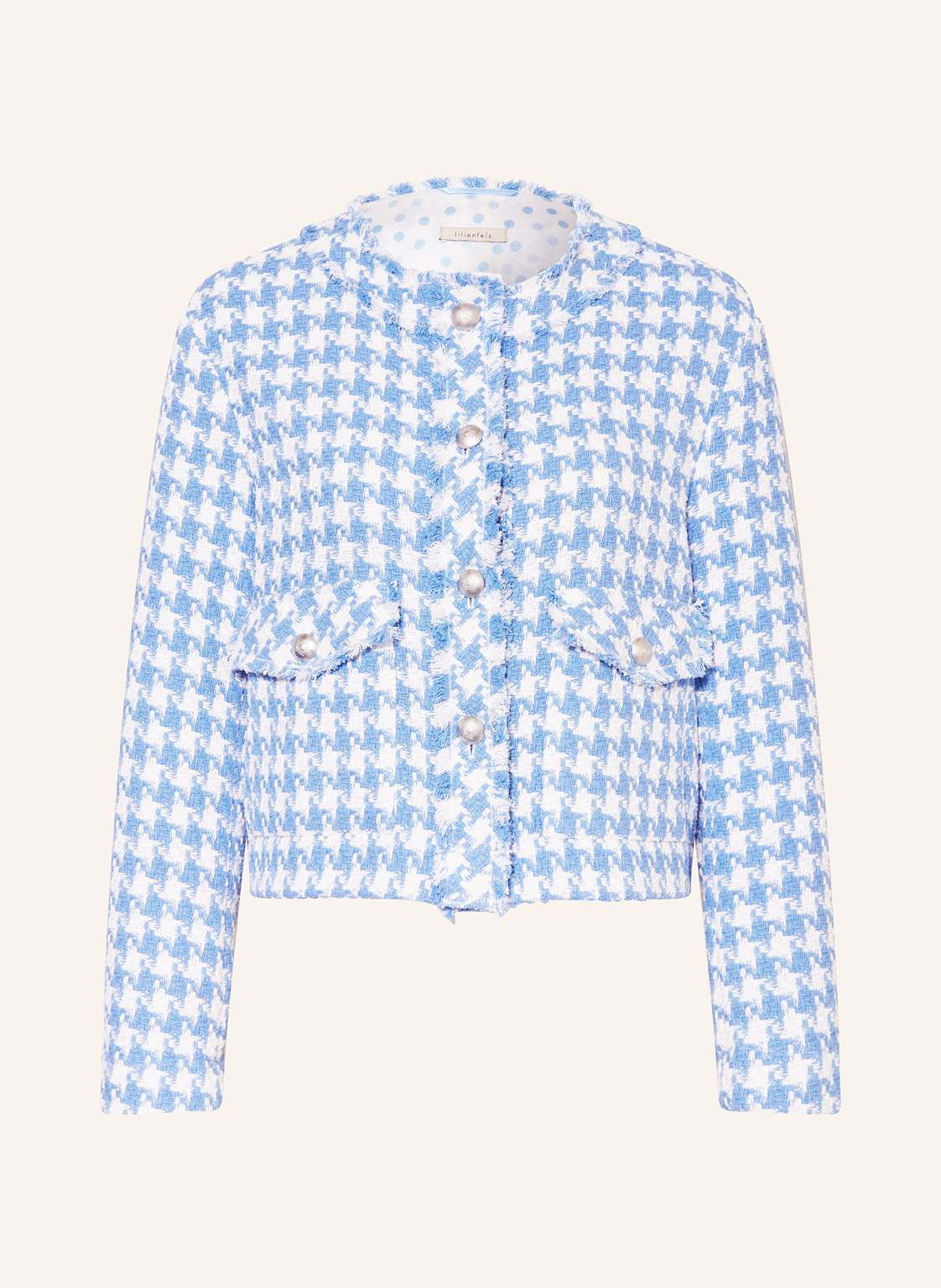 Lilienfels Kastenjacke Aus Bouclé blau von lilienfels